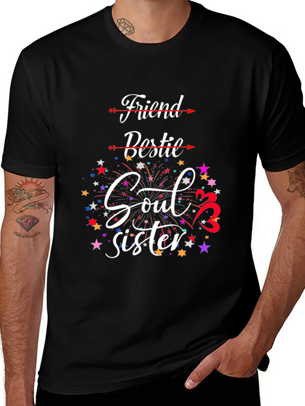 Friend Bestie Soul Sister Graphic Tee