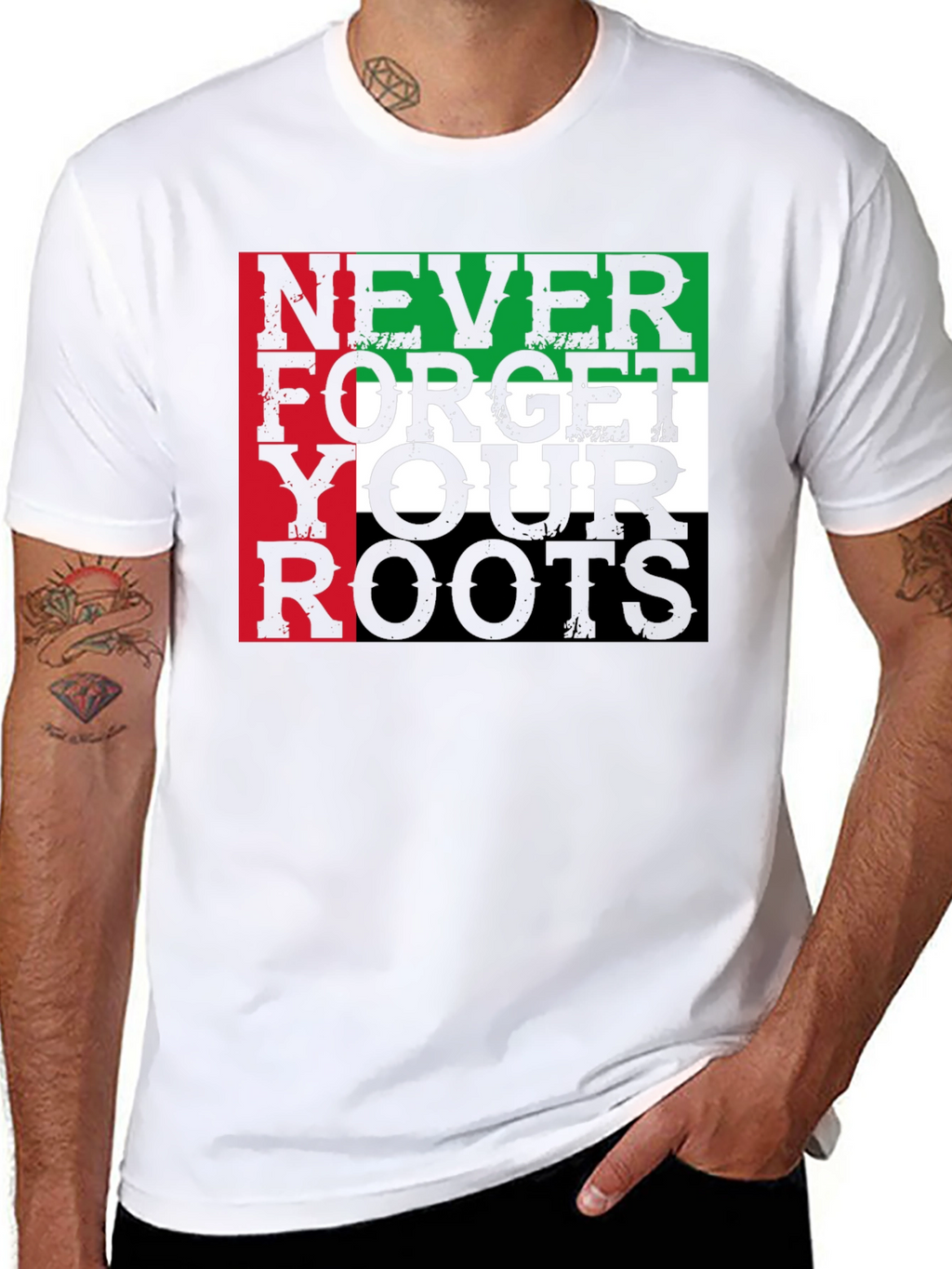 Never Forget Your Roots Graphic T-Shirt