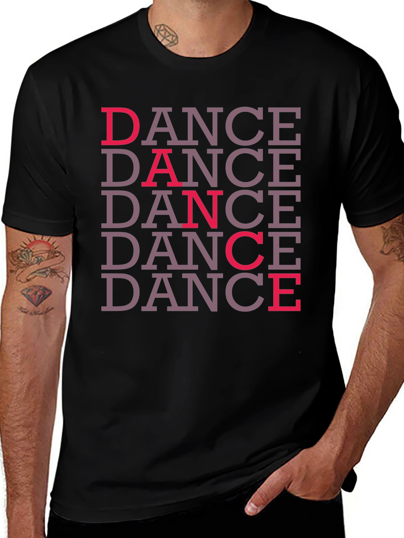 Dance Graphic Black T-Shirt