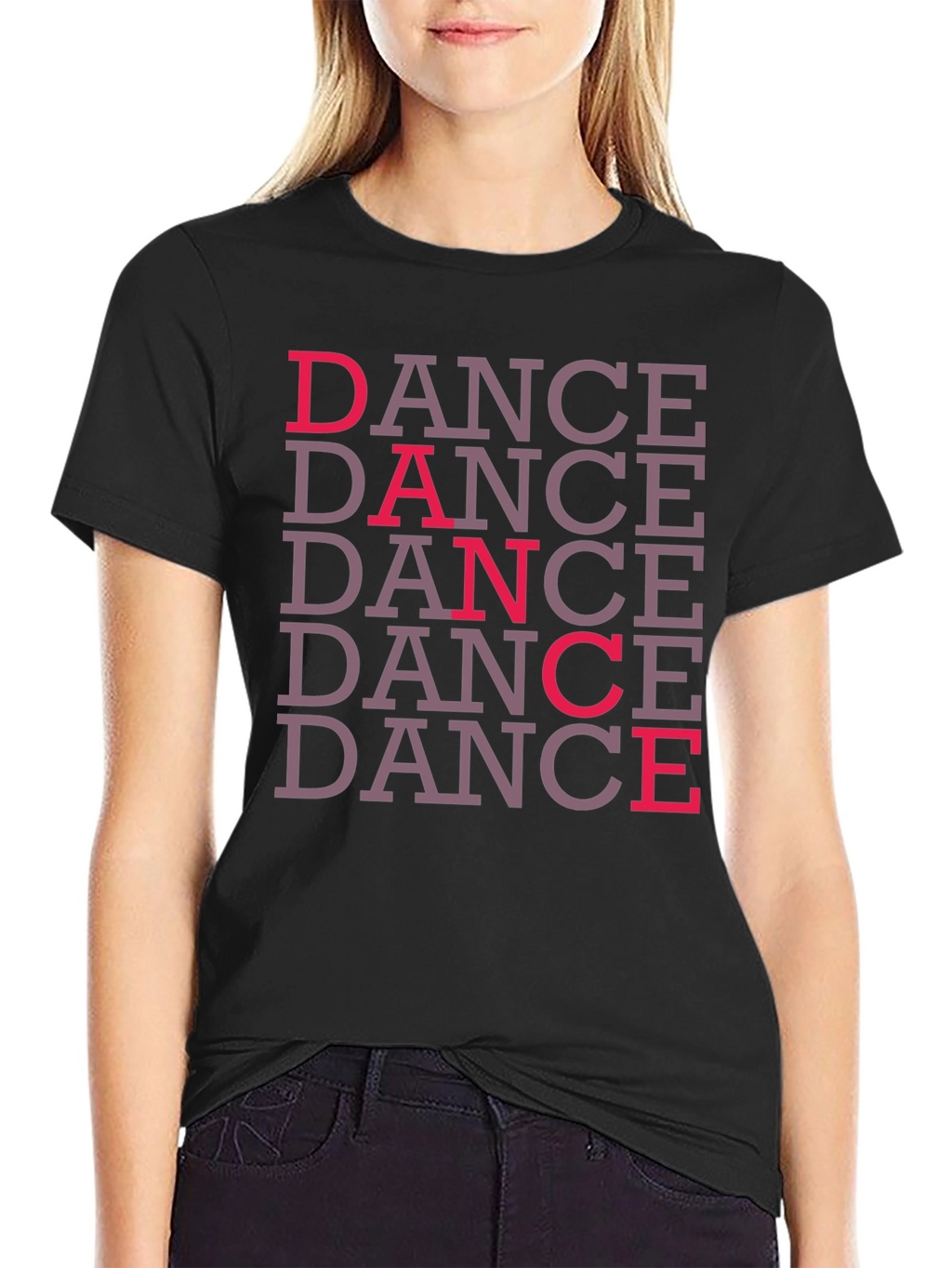 Dance Graphic Black T-Shirt