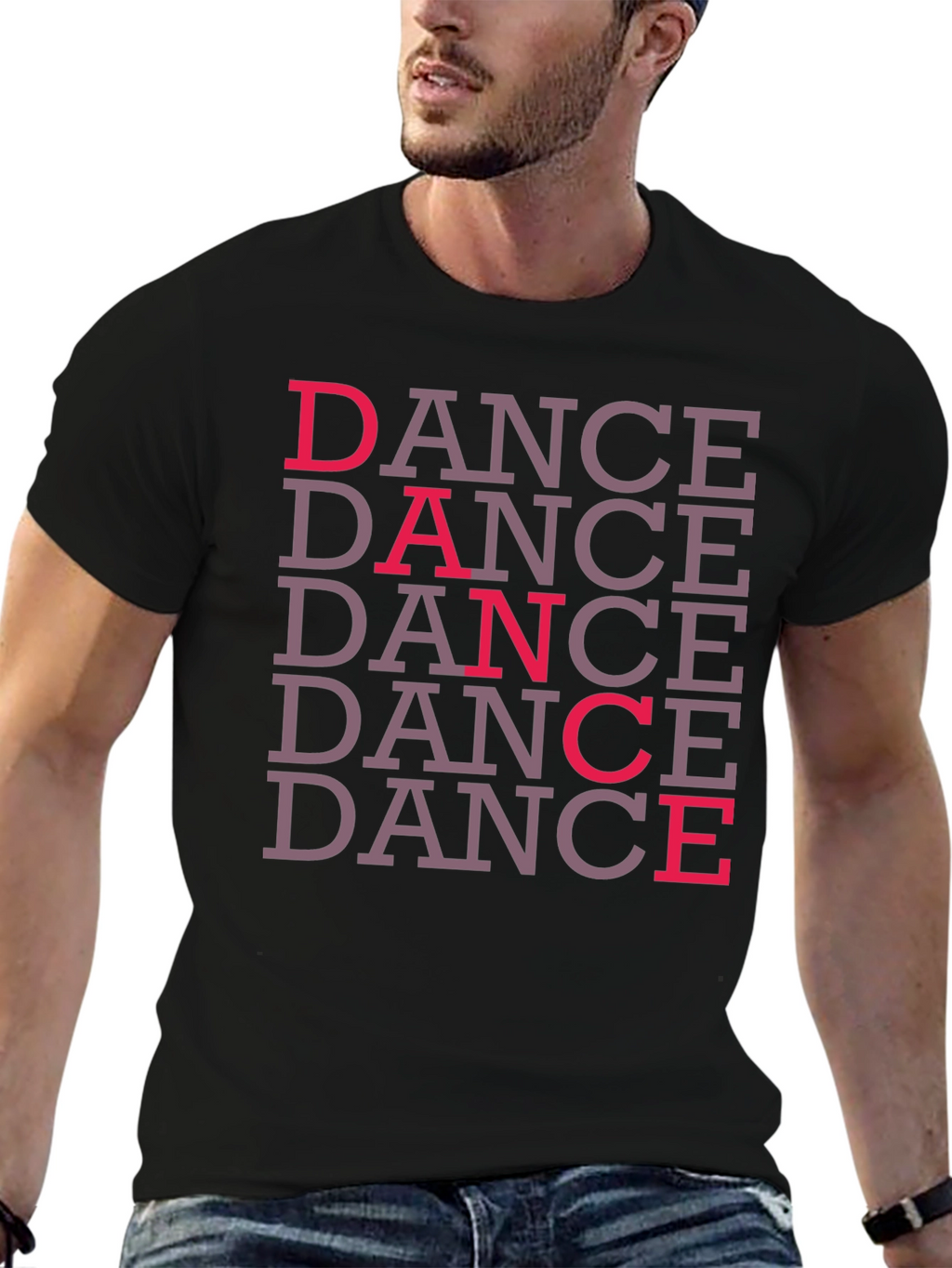 Dance Graphic Black T-Shirt