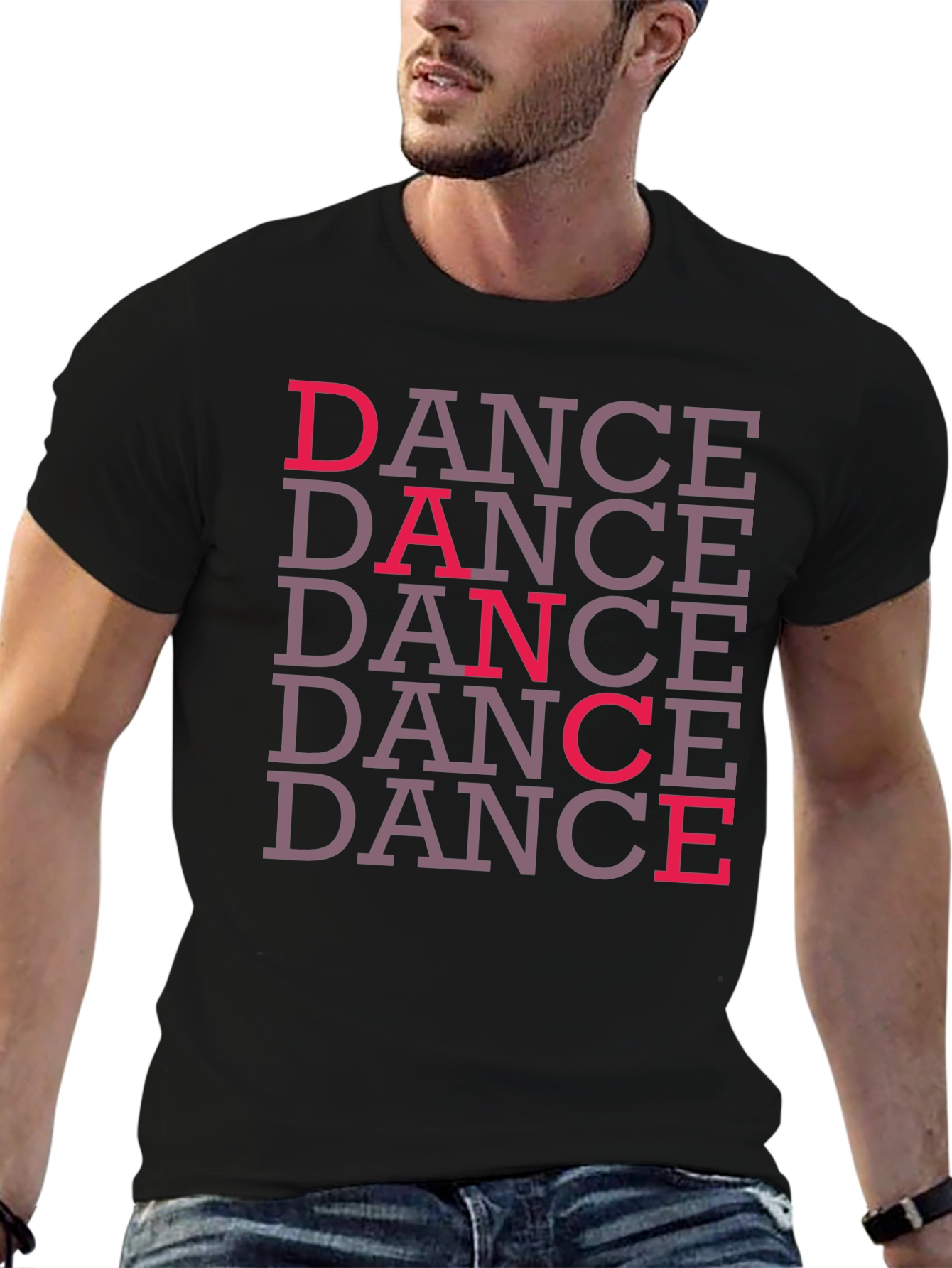 Dance Graphic Black T-Shirt