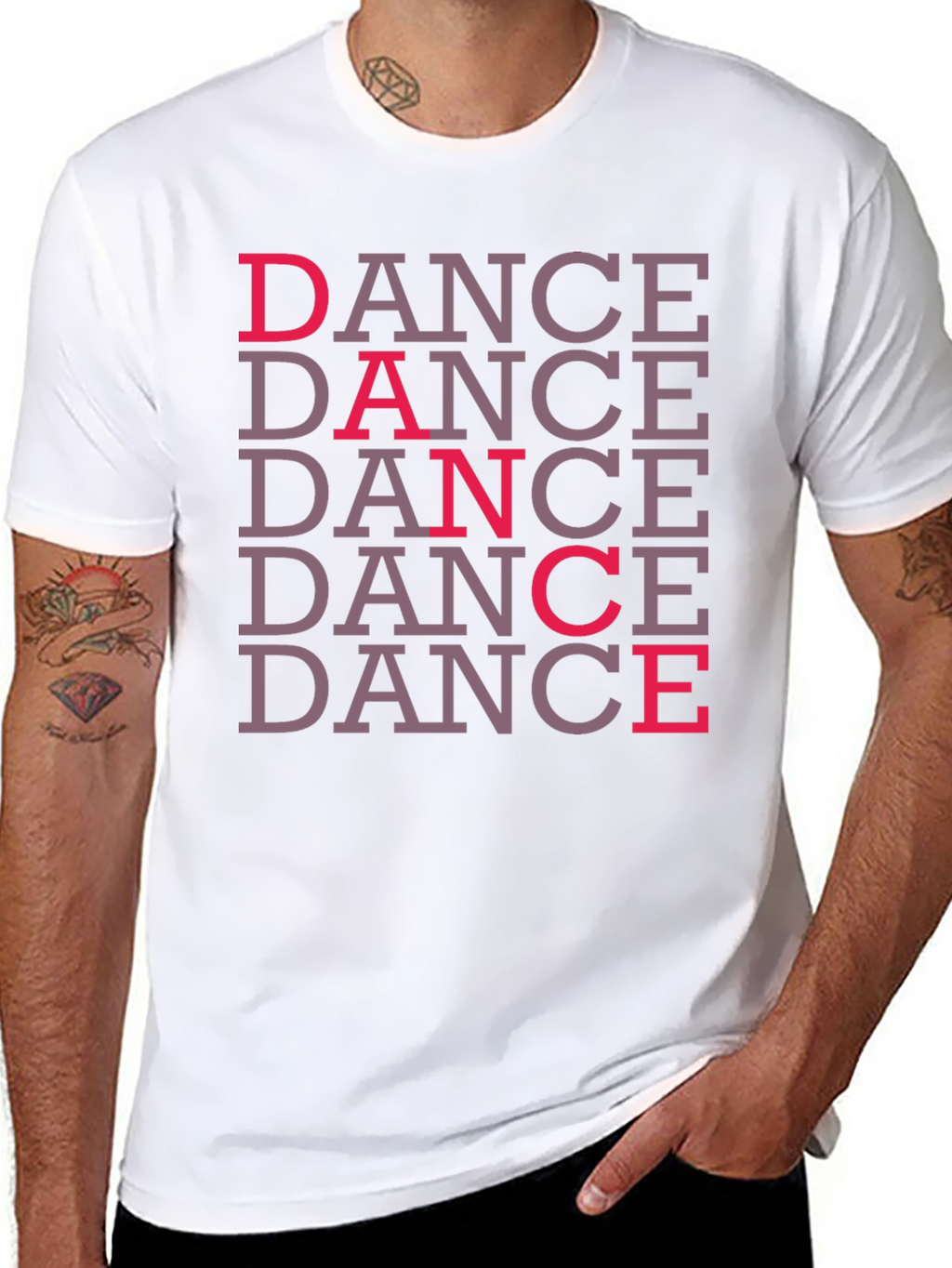 Dance Graphic Black T-Shirt