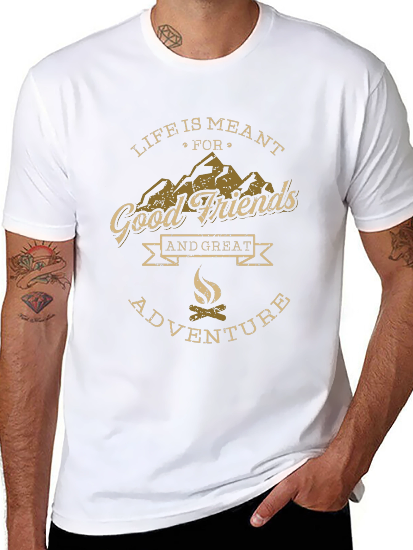 Life is Meant for Good Friends Adventure T-Shirt