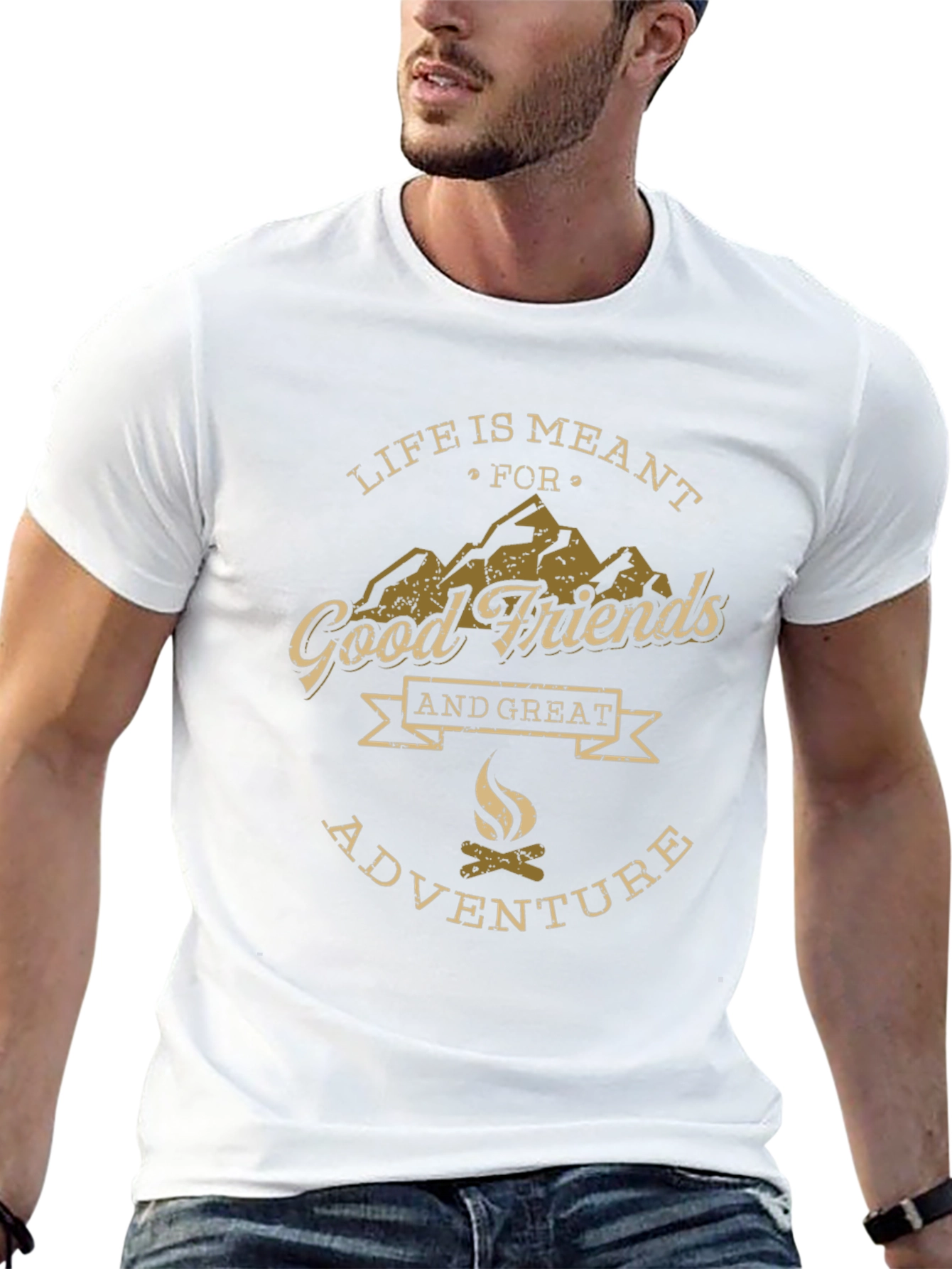 Life is Meant for Good Friends Adventure T-Shirt