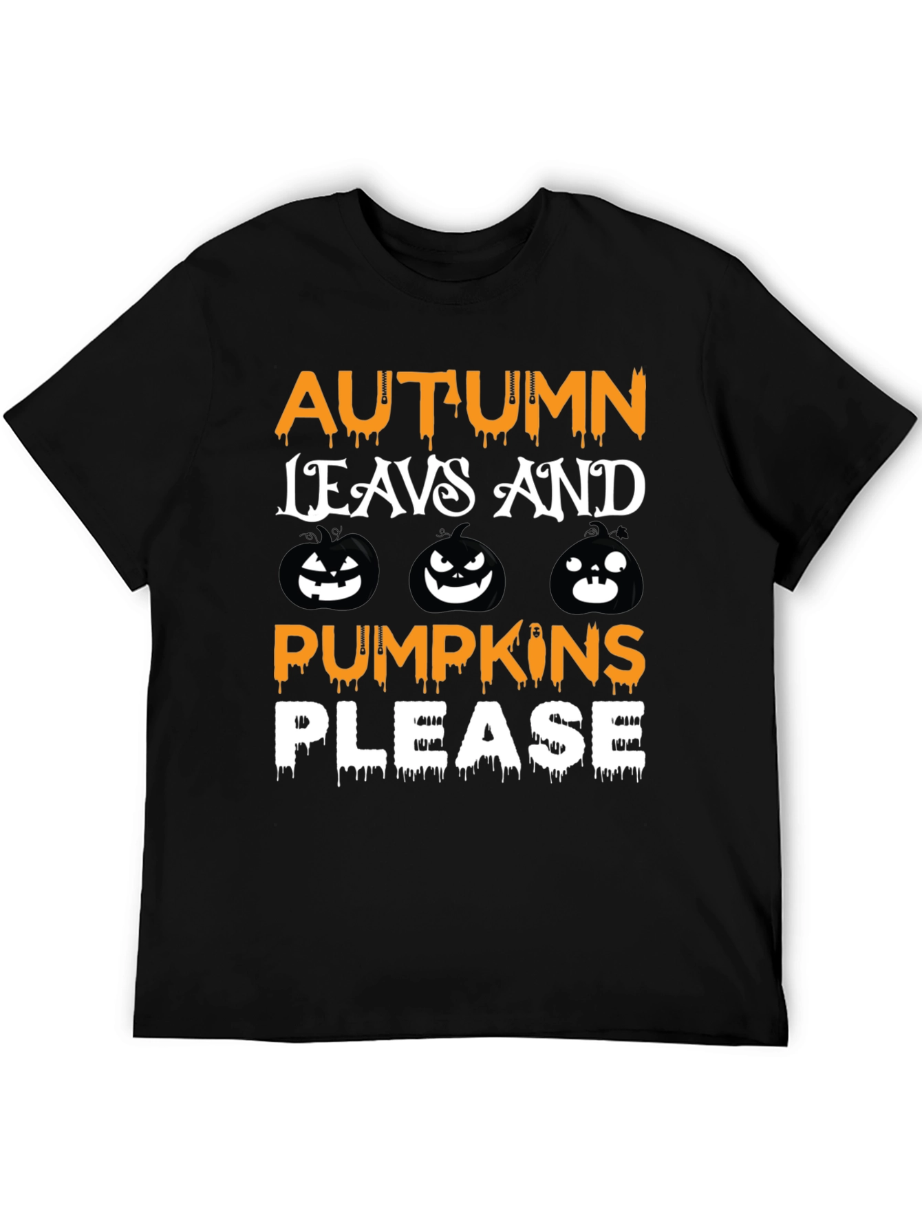 Autumn Leaves & Pumpkins Graphic Tee