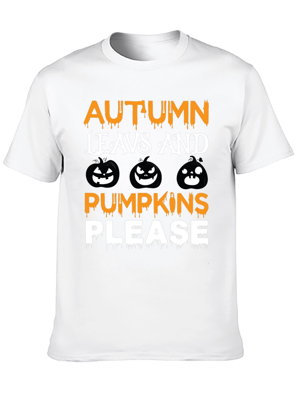 Autumn Leaves & Pumpkins Graphic Tee