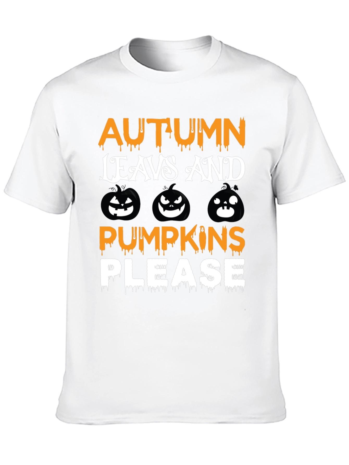 Autumn Leaves & Pumpkins Graphic Tee