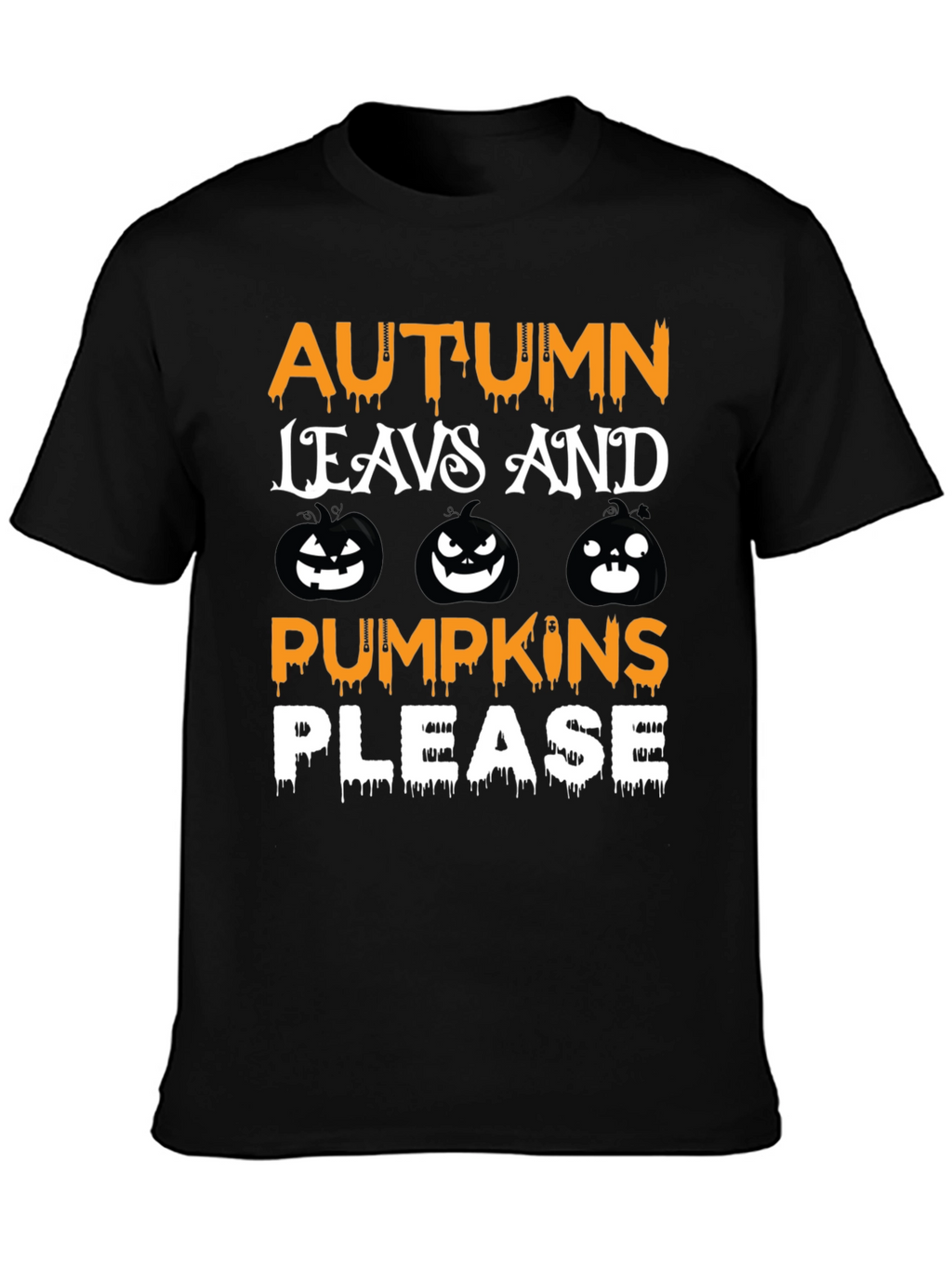 Autumn Leaves & Pumpkins Graphic Tee