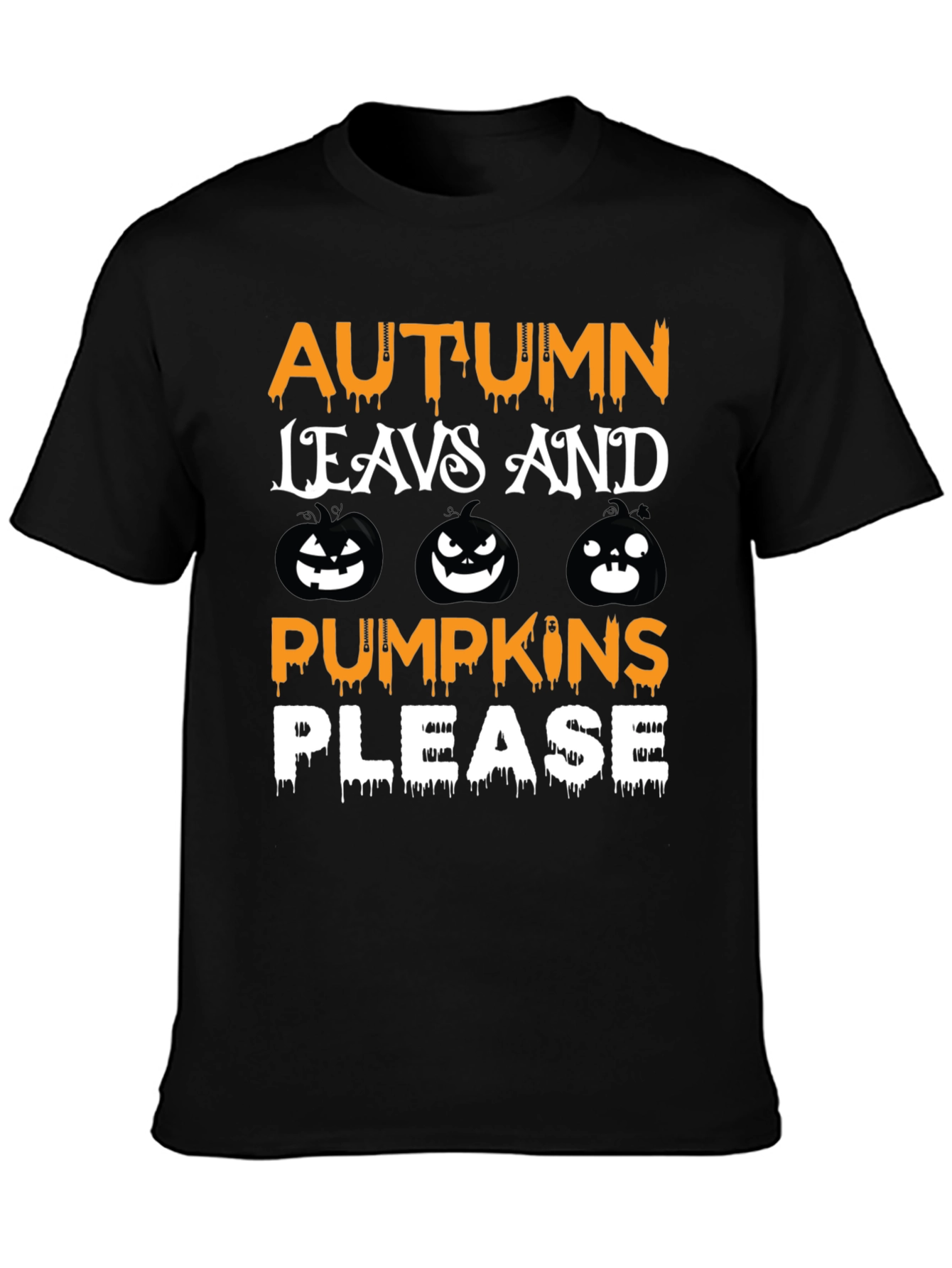 Autumn Leaves & Pumpkins Graphic Tee