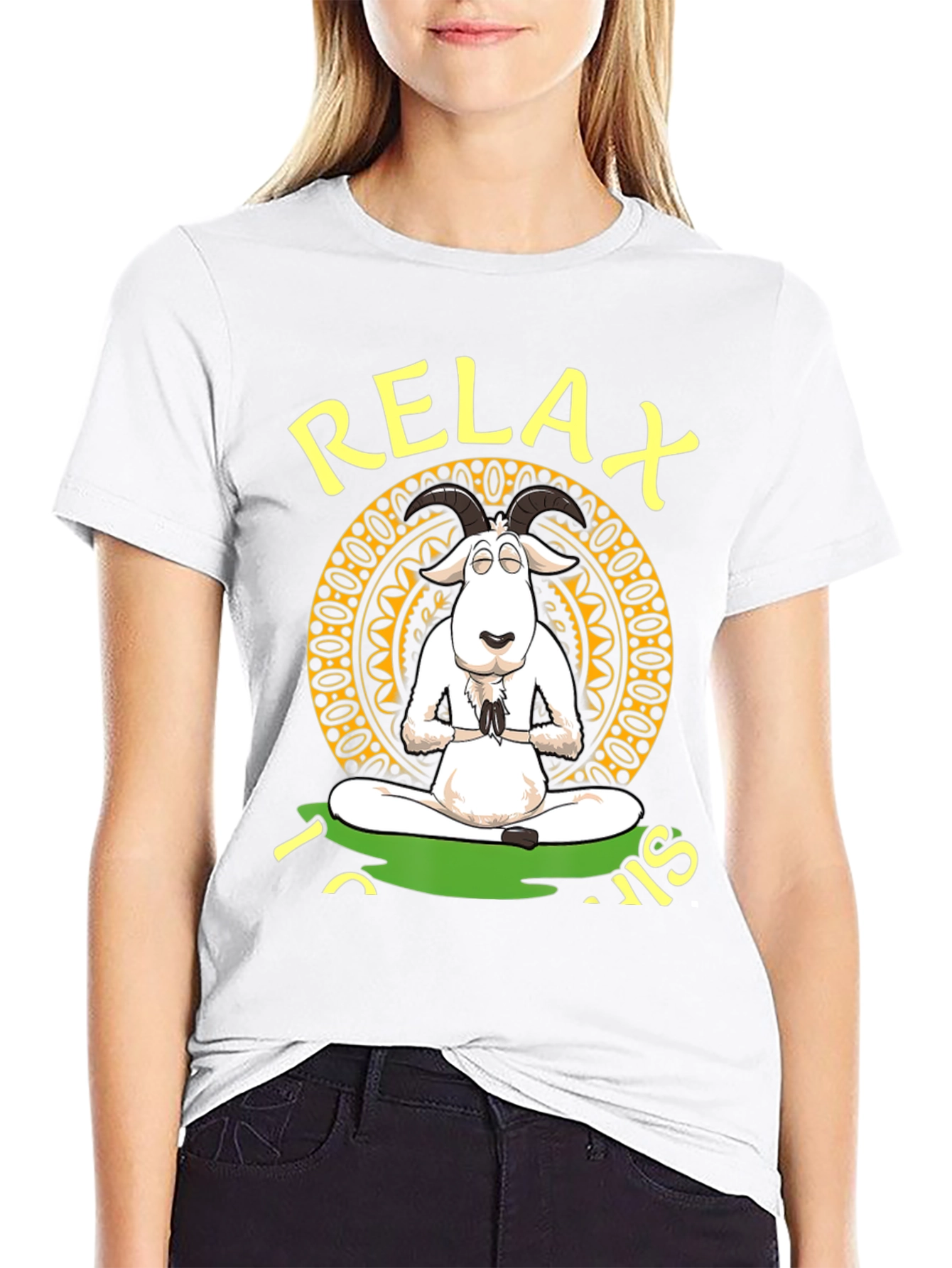 Relax Goat in Lotus Position T-Shirt