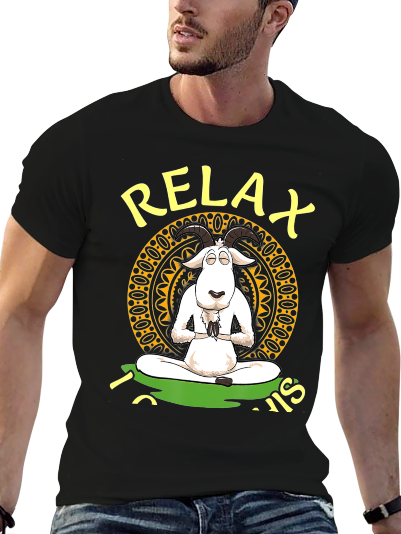 Relax Goat in Lotus Position T-Shirt