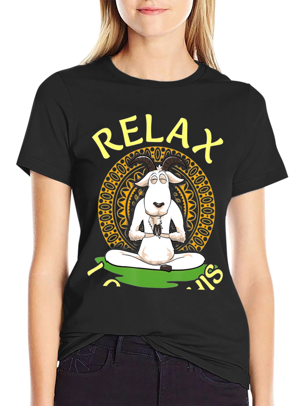 Relax Goat in Lotus Position T-Shirt