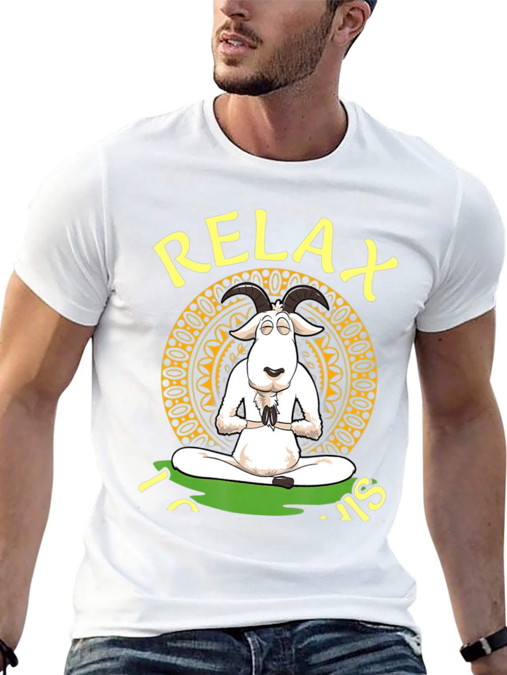 Relax Goat in Lotus Position T-Shirt