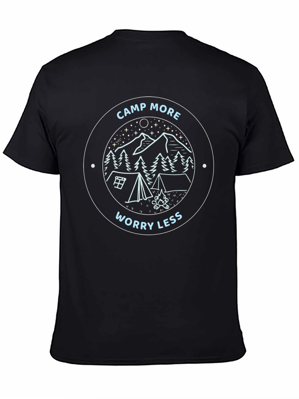 Camp More Worry Less Graphic Tee