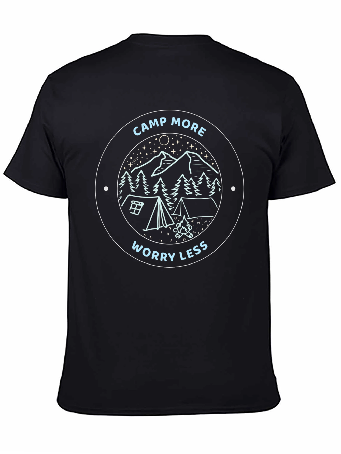 Camp More Worry Less Graphic Tee