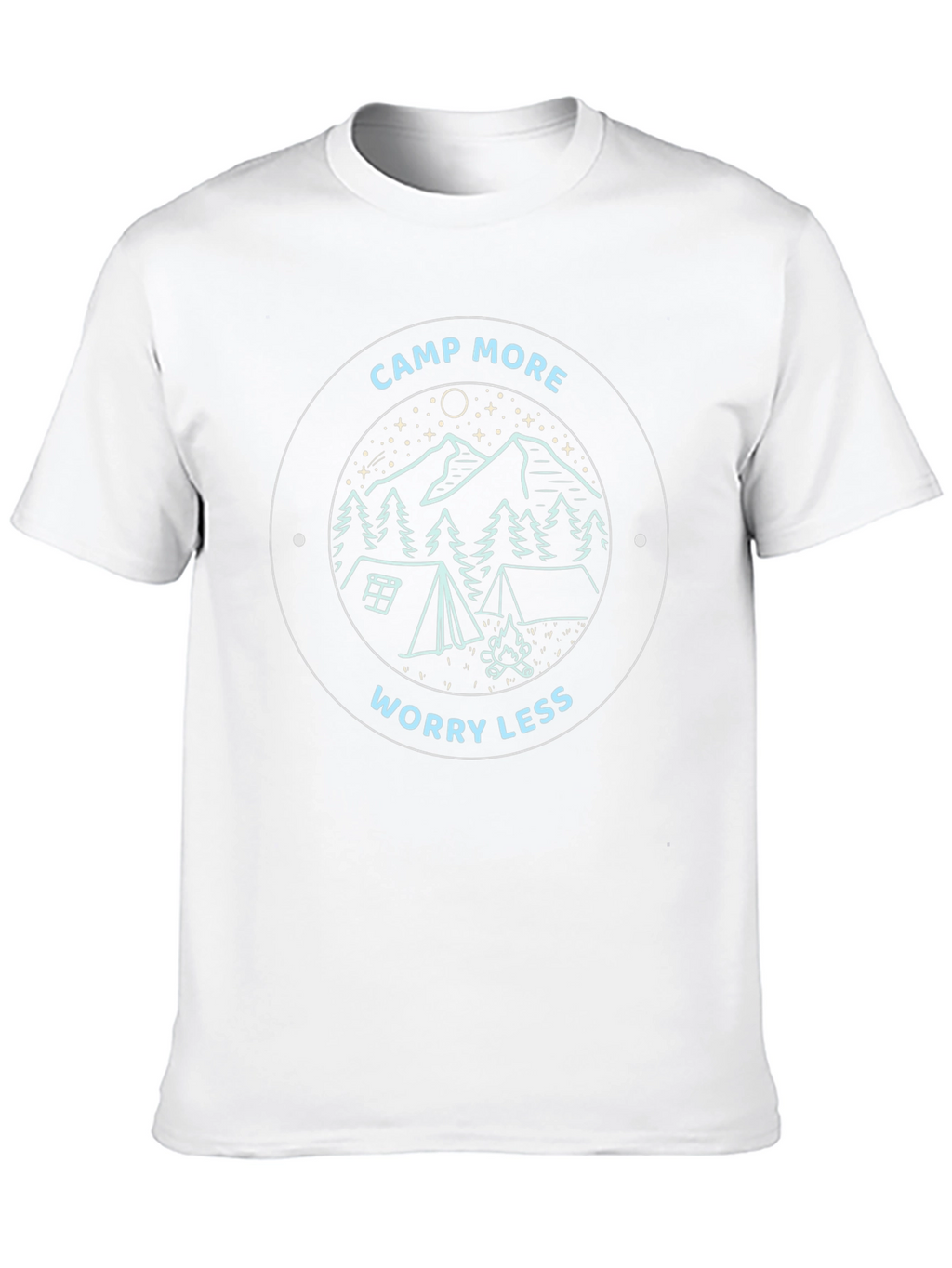 Camp More Worry Less Graphic Tee