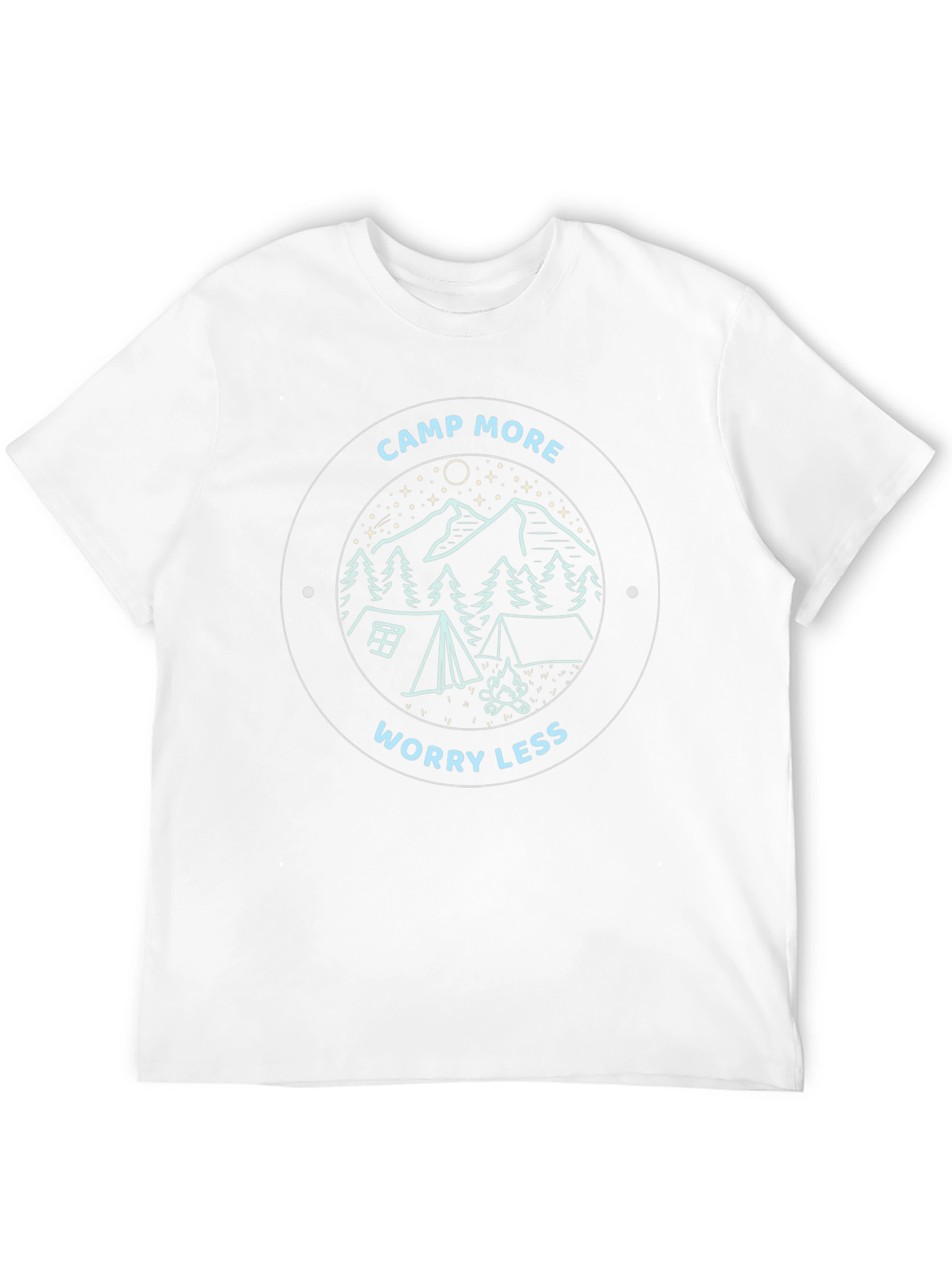 Camp More Worry Less Graphic Tee
