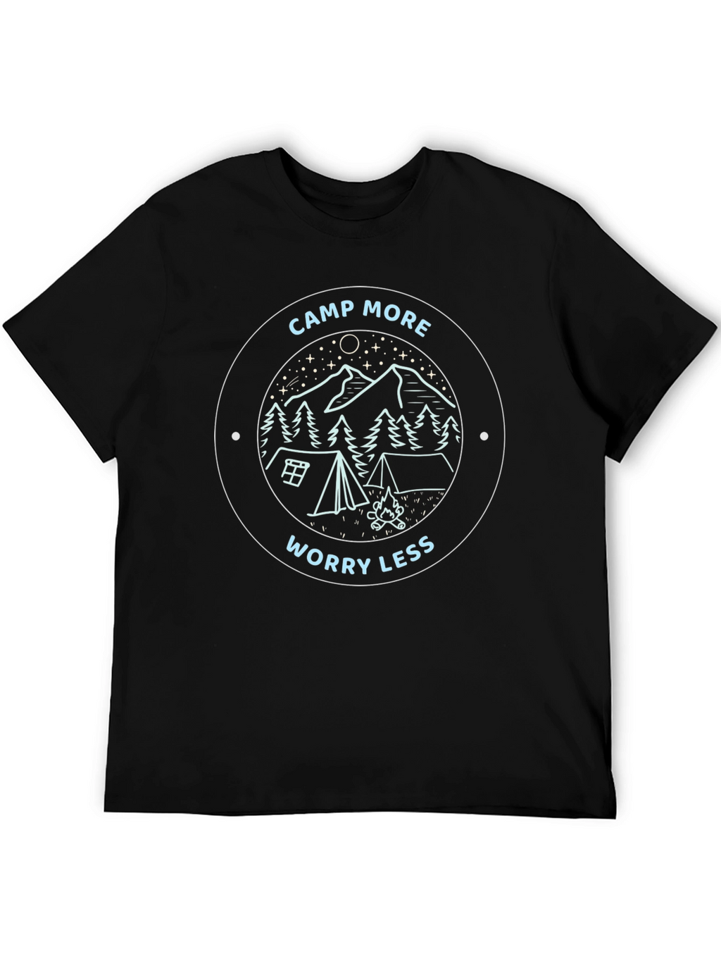 Camp More Worry Less Graphic Tee