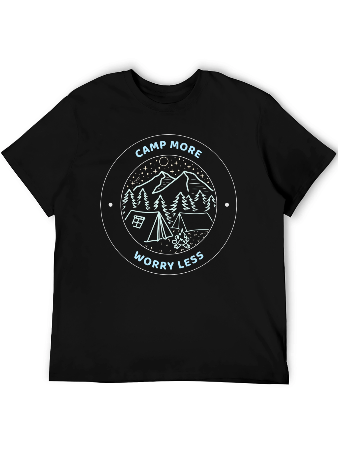 Camp More Worry Less Graphic Tee
