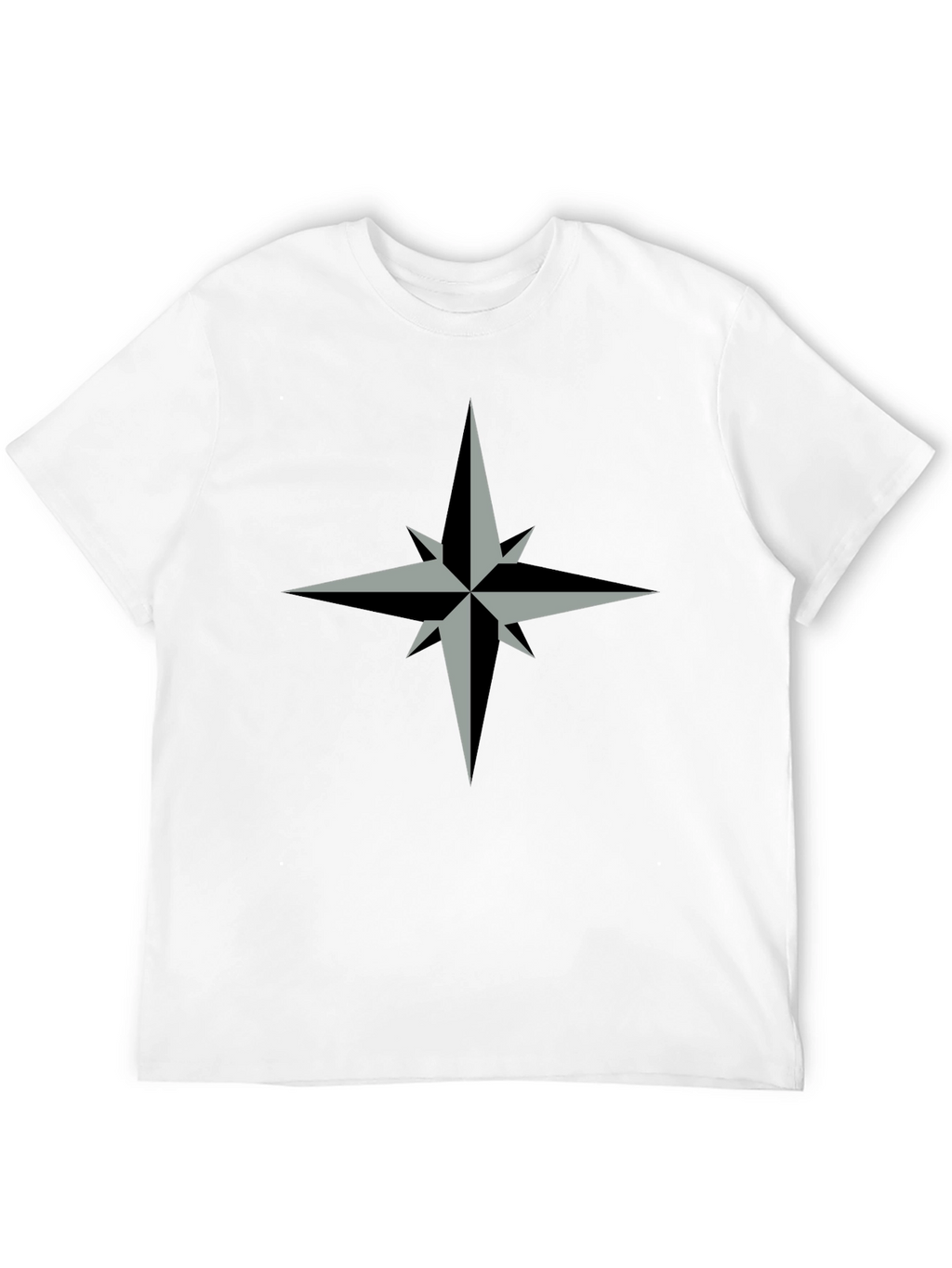 Compass Rose Graphic Tee - Stylish Black T-Shirt