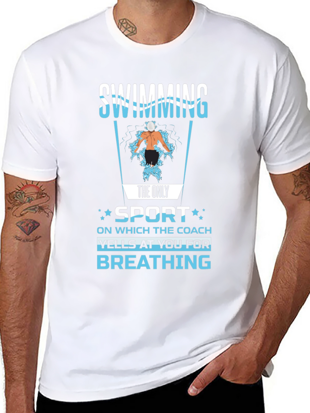 Swimming Coach T-Shirt Funny Swimmer Gift