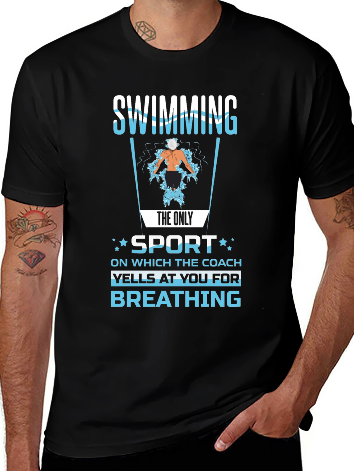Swimming Coach T-Shirt Funny Swimmer Gift