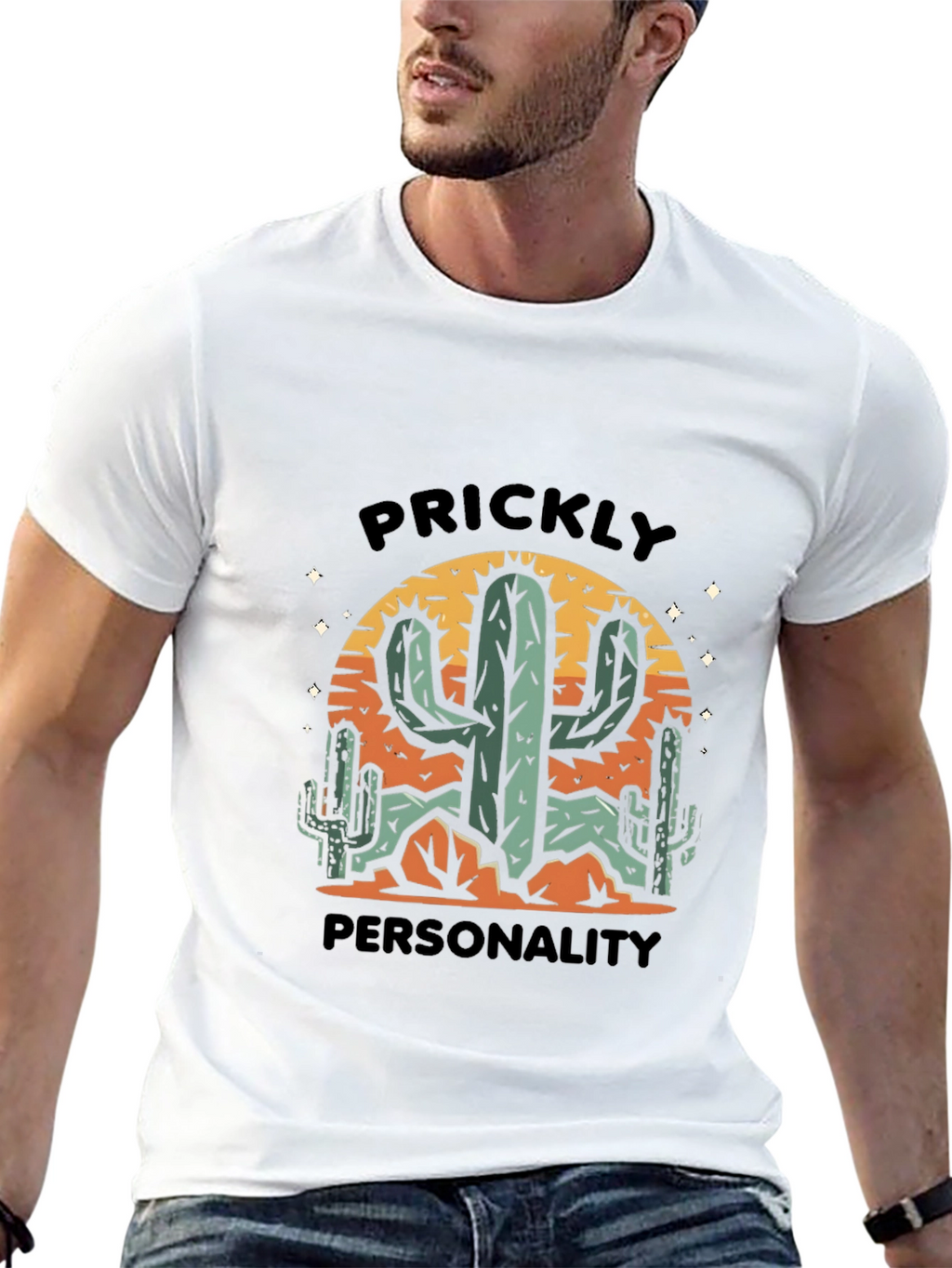 Prickly Personality Cactus Graphic Tee