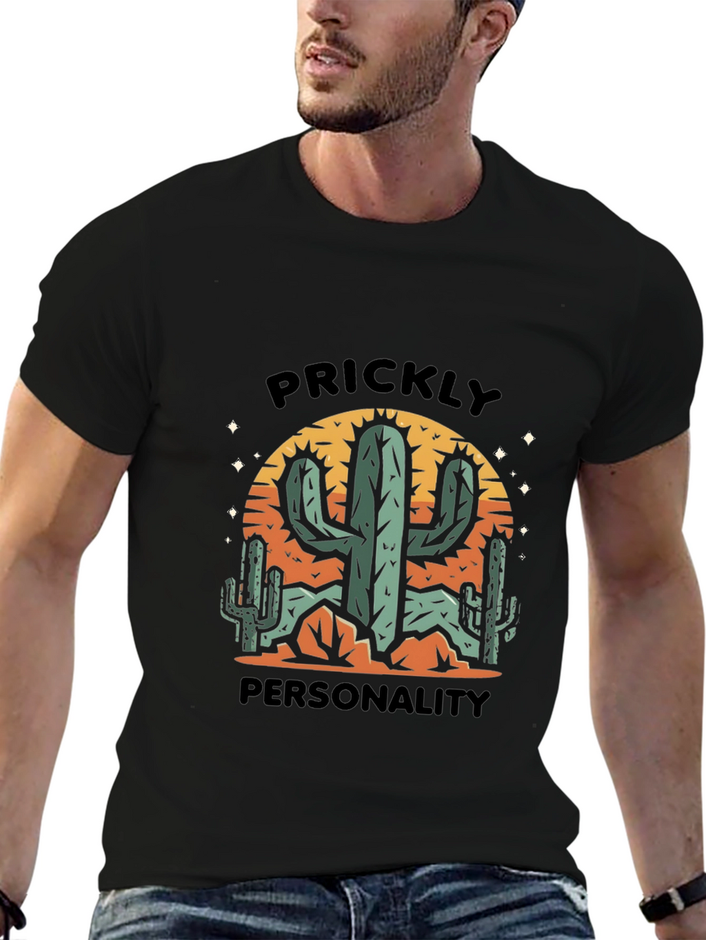 Prickly Personality Cactus Graphic Tee