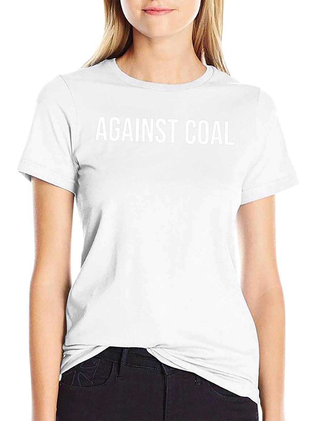 Against Coal Graphic Tee - Black
