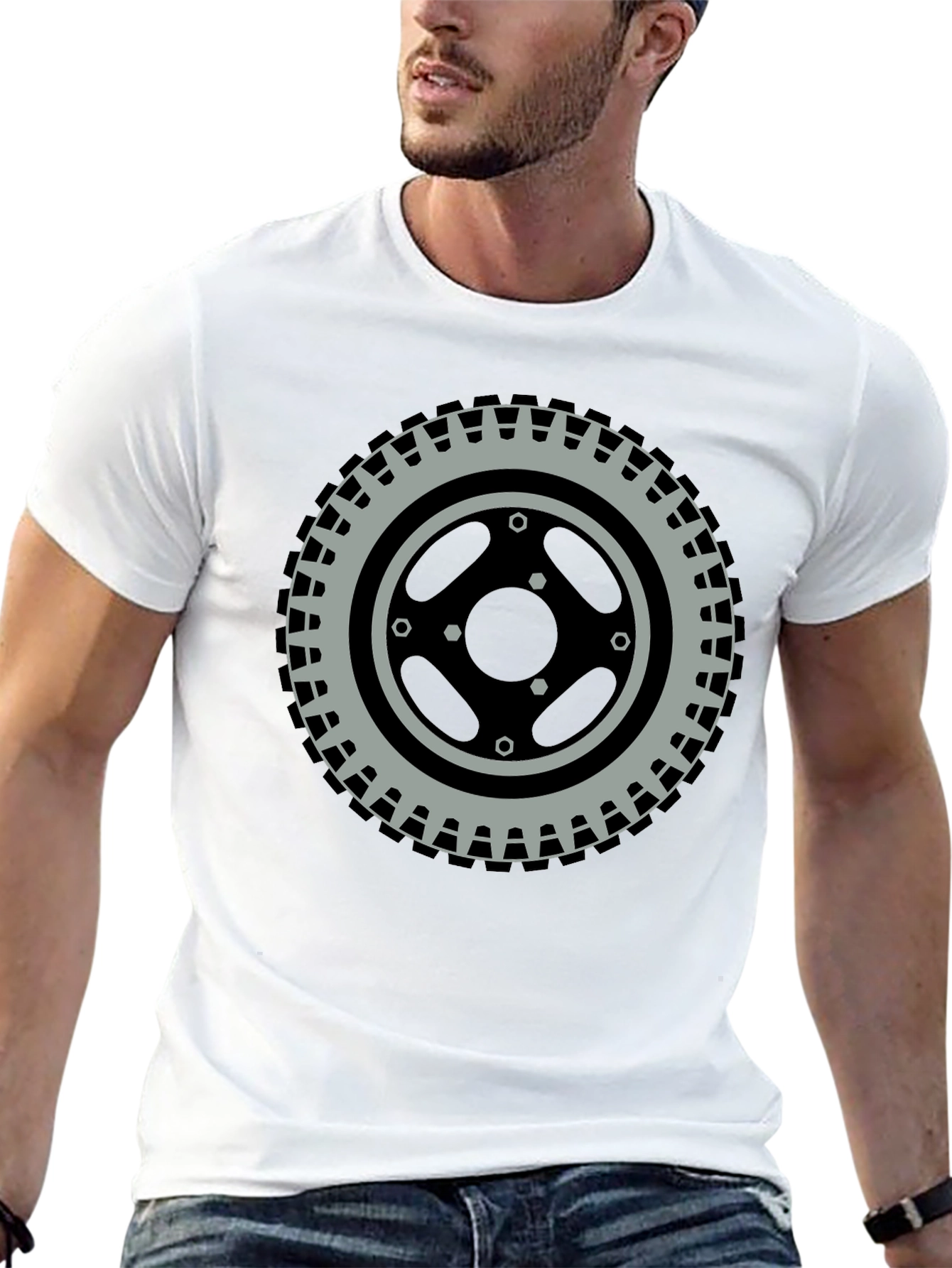 Tire Graphic Tee - Round and Ready