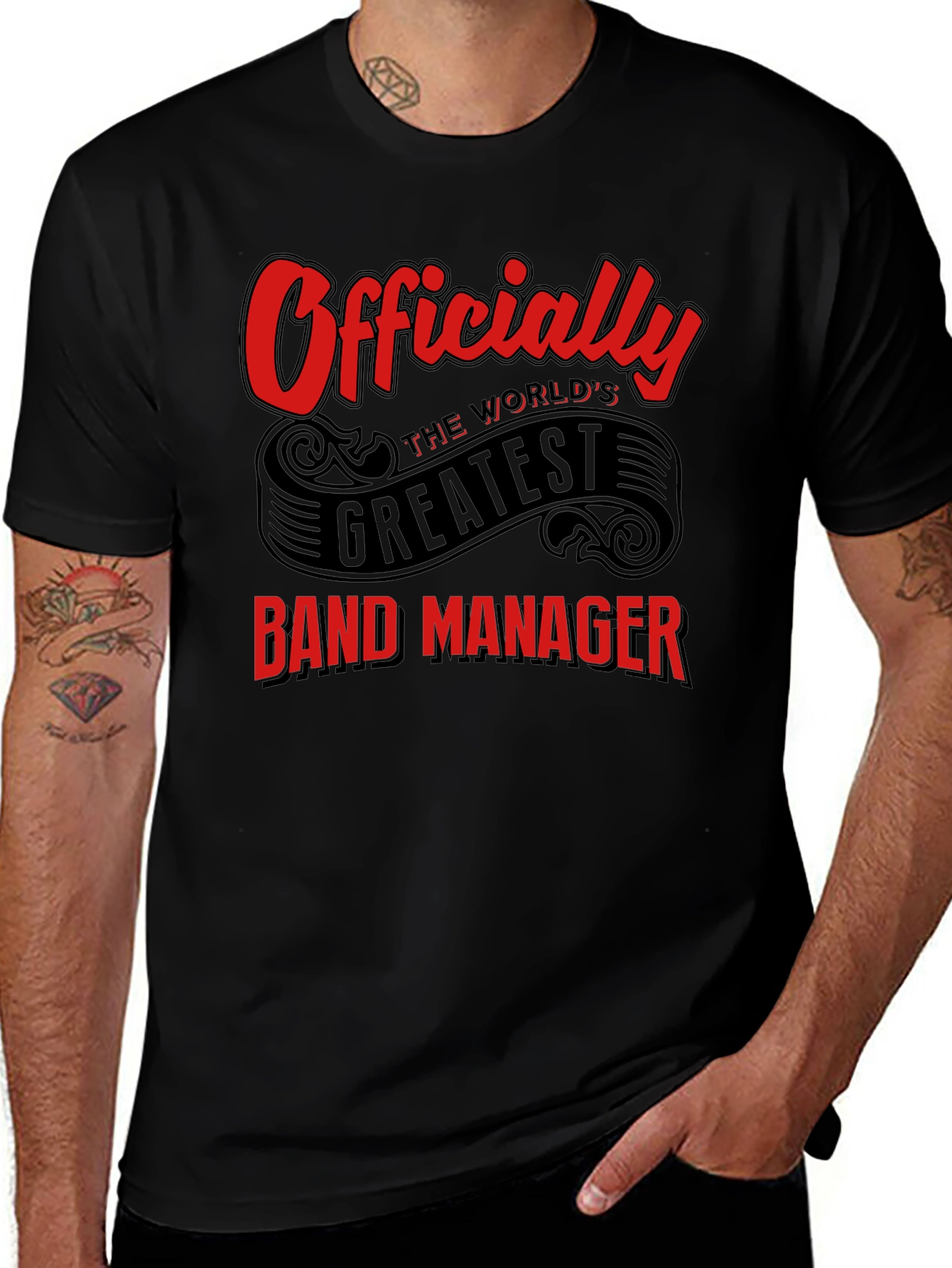 Officially the Worlds Greatest Band Manager T-Shirt