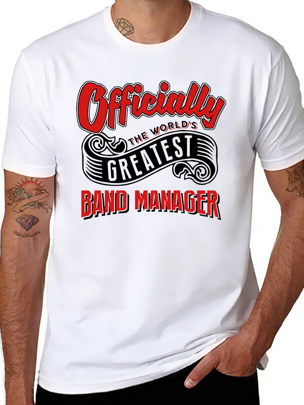 Officially the Worlds Greatest Band Manager T-Shirt