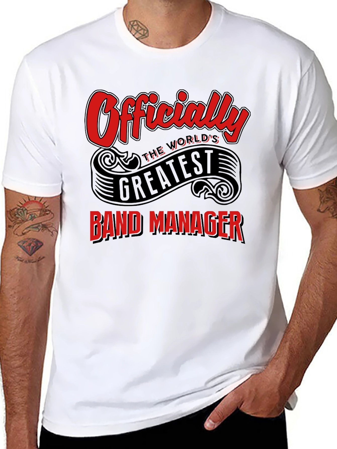 Officially the Worlds Greatest Band Manager T-Shirt