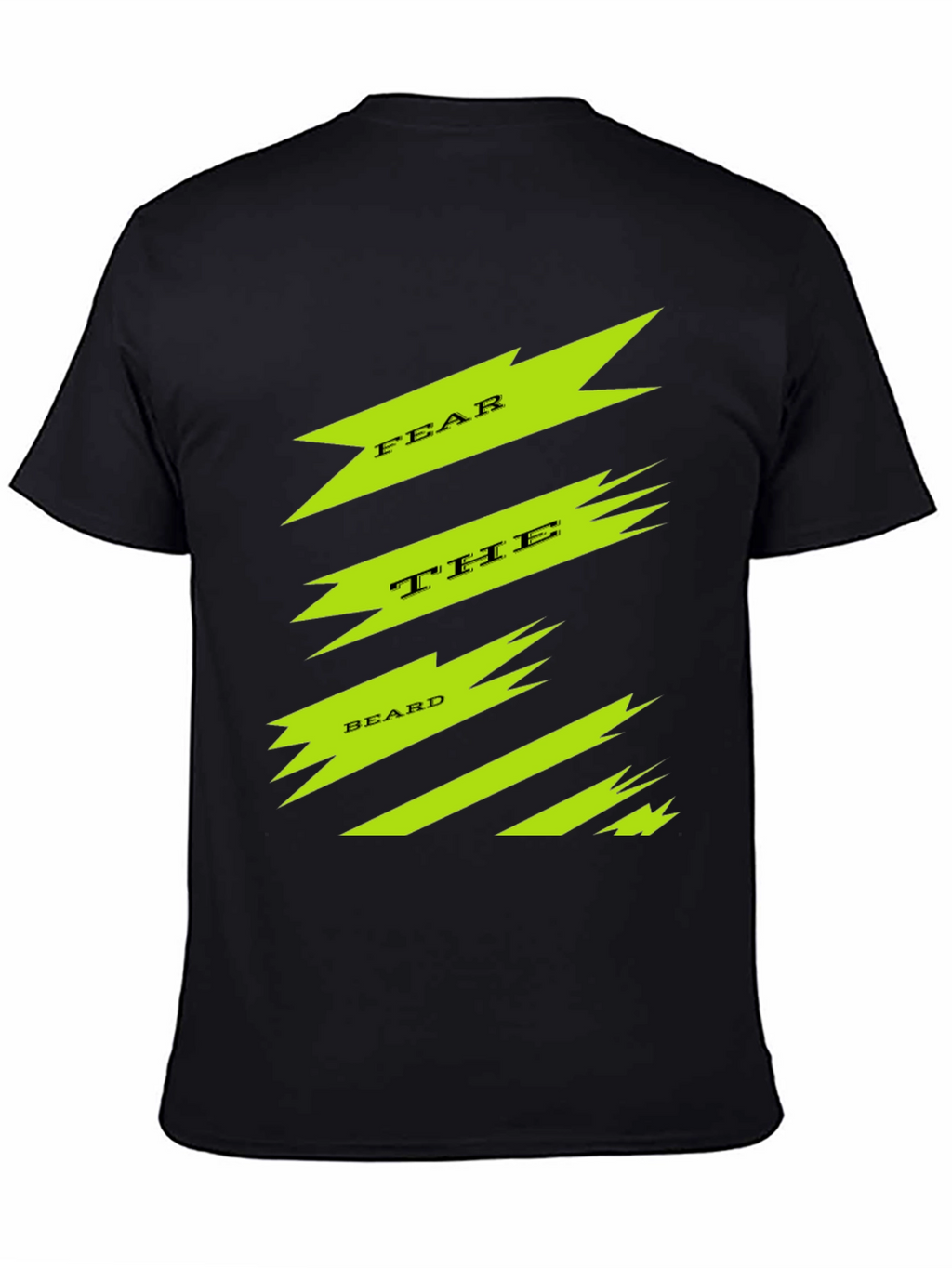 Fear The Beard Graphic Tee - Black