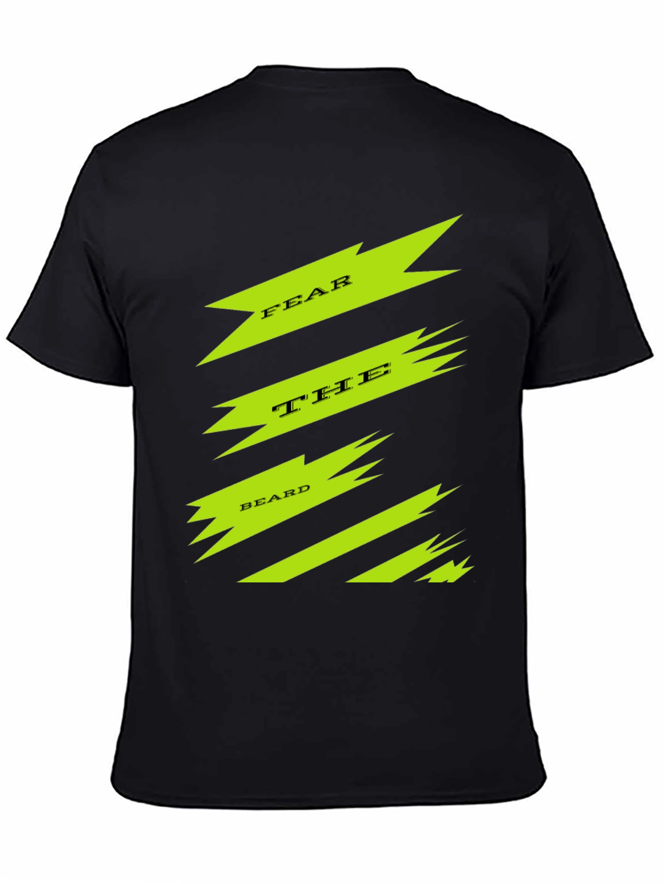 Fear The Beard Graphic Tee - Black