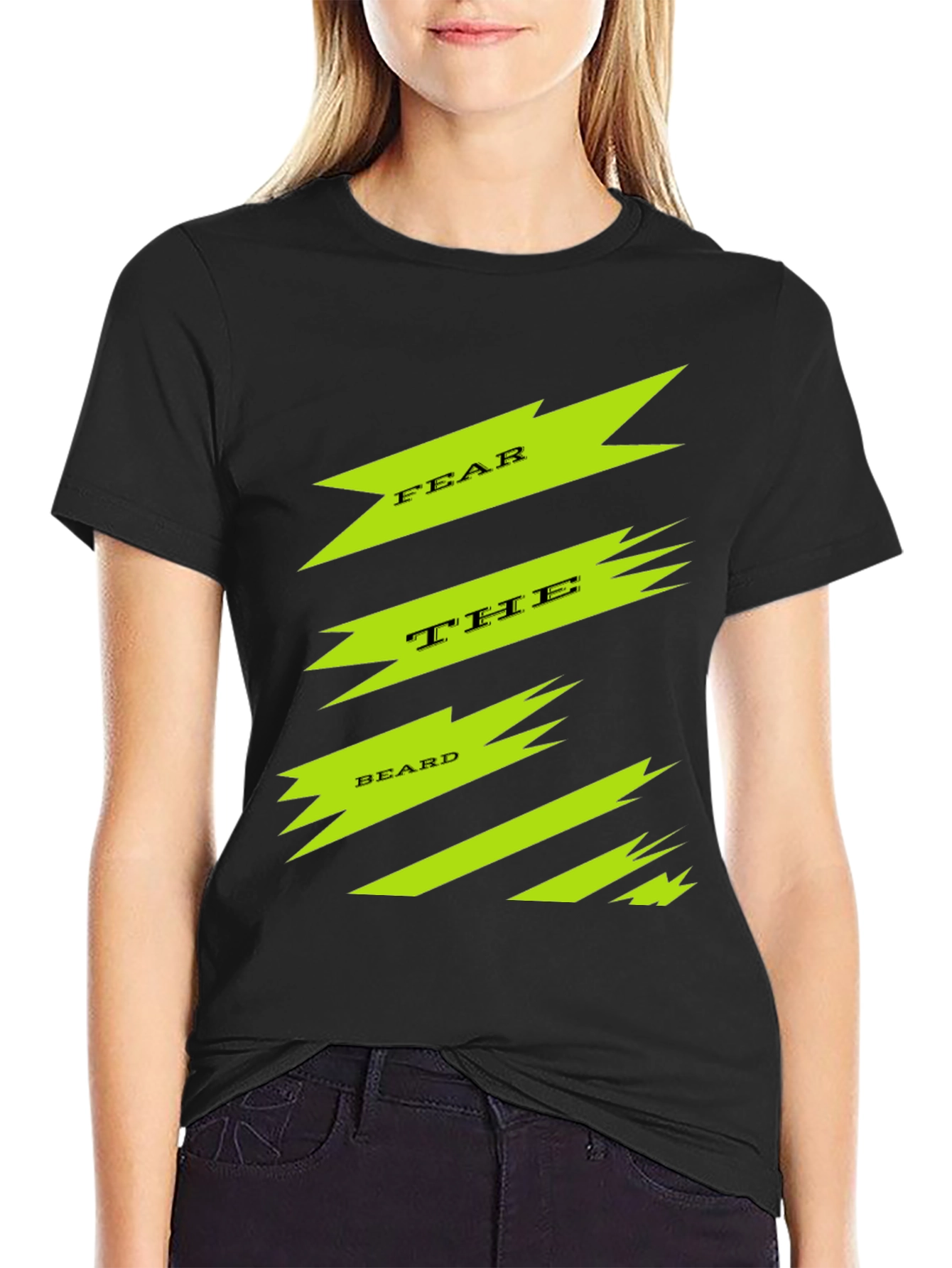 Fear The Beard Graphic Tee - Black