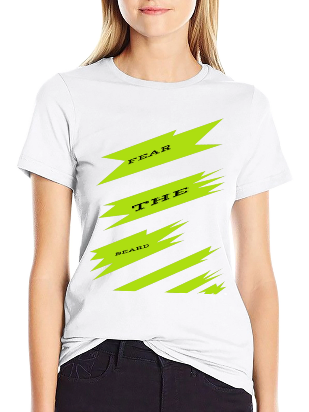 Fear The Beard Graphic Tee - Black