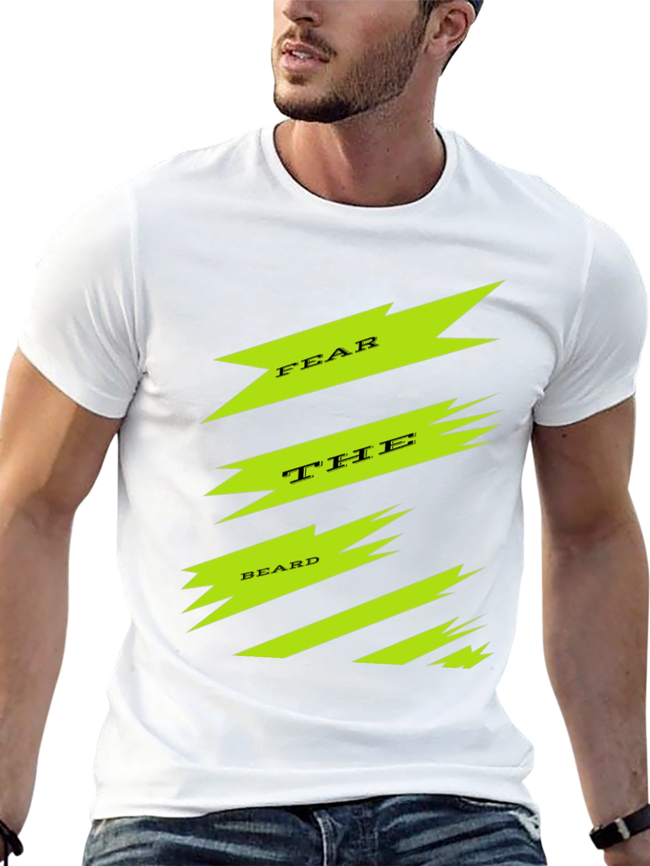 Fear The Beard Graphic Tee - Black