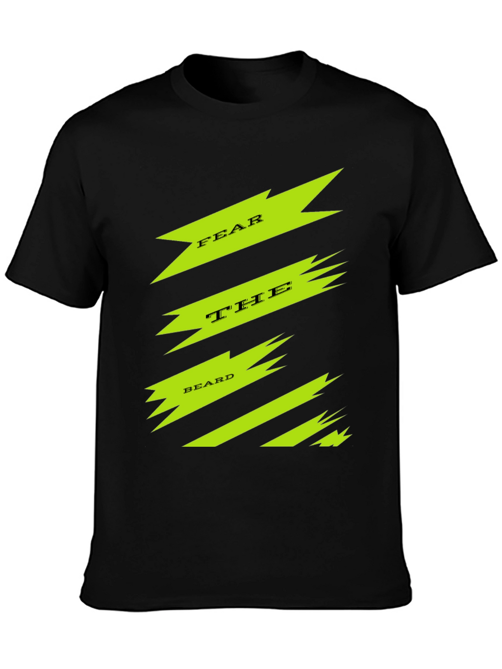 Fear The Beard Graphic Tee - Black