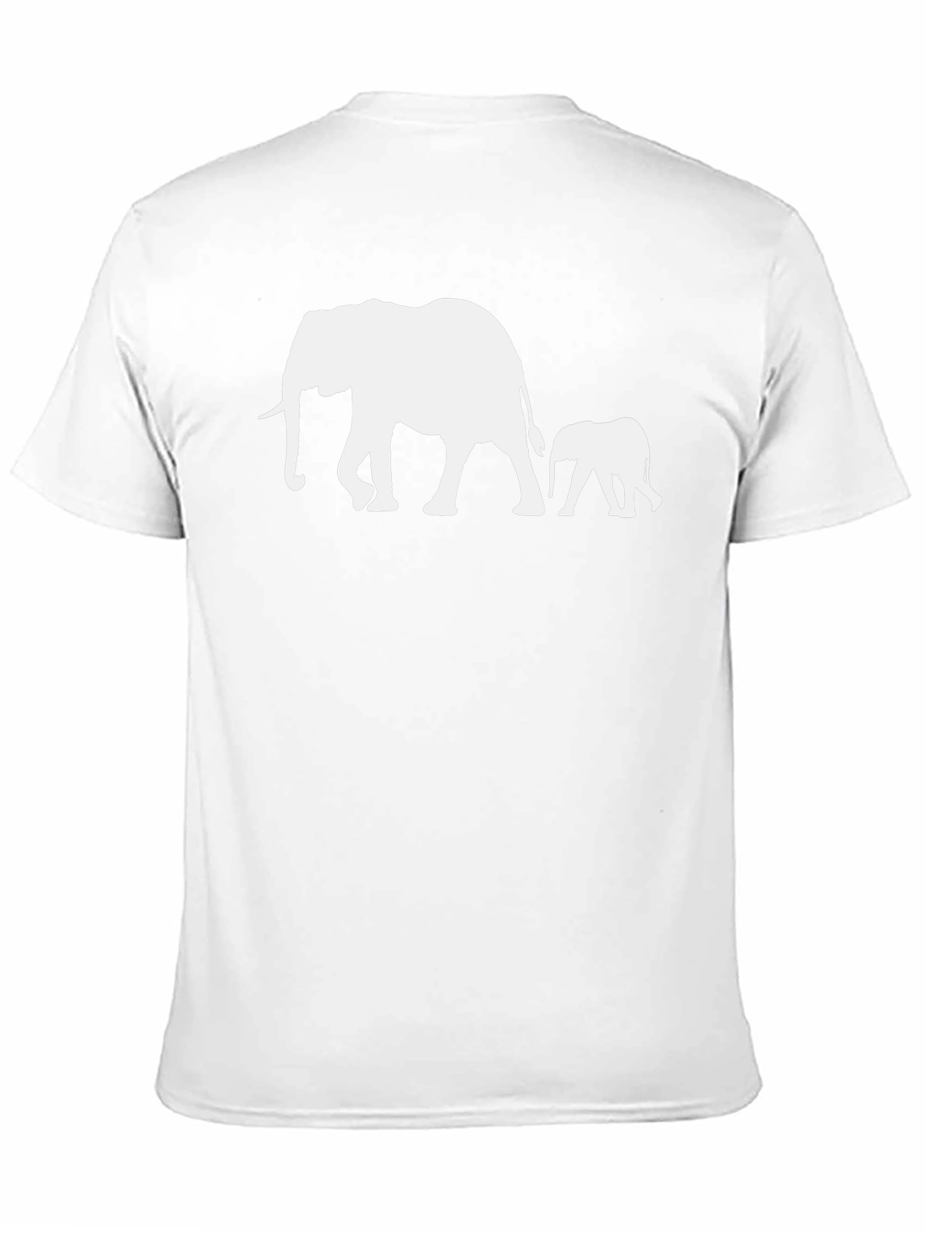 Elephant Family T-Shirt - Stylish Black Cotton Tee
