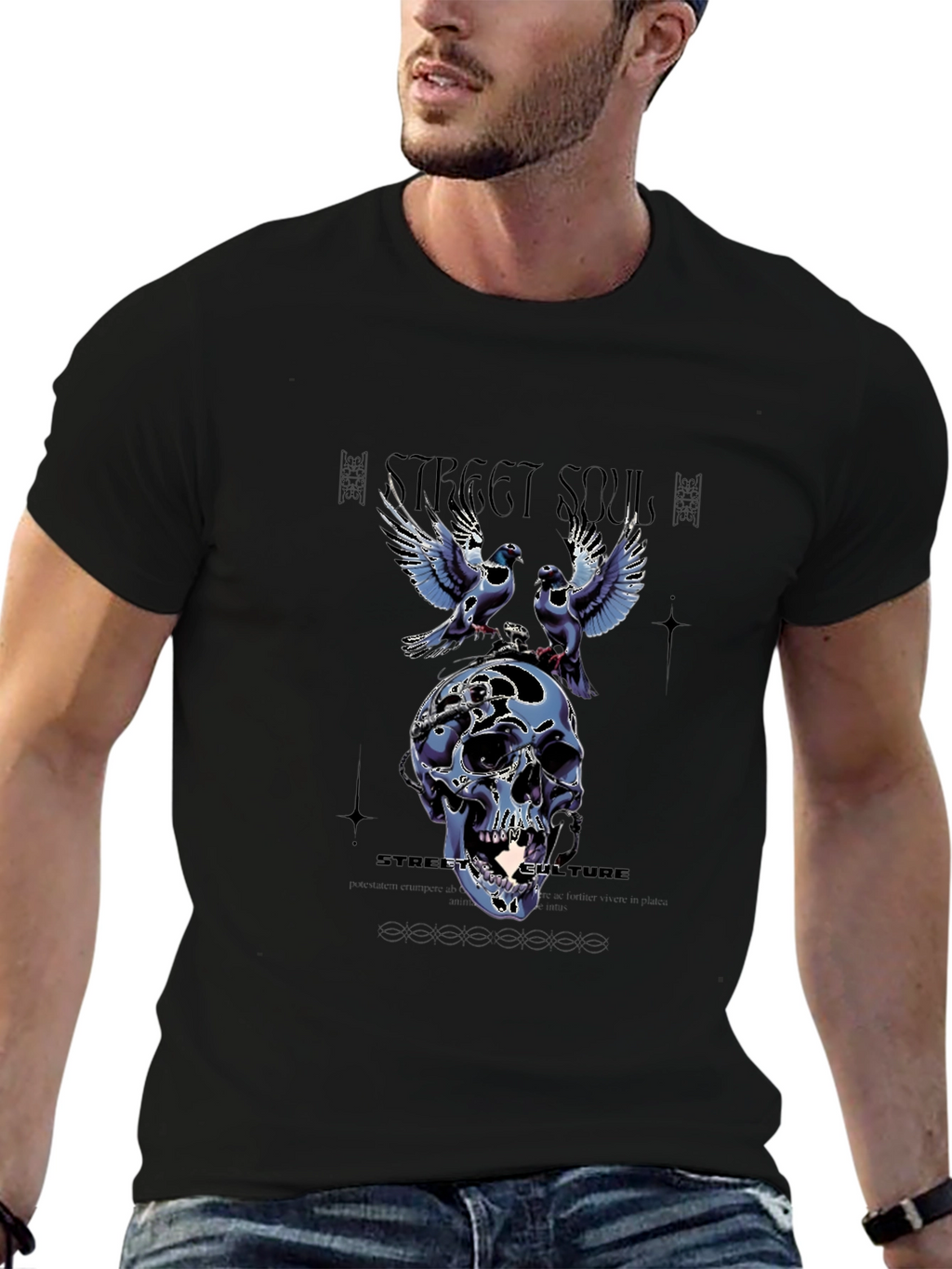 Street Souls Graphic Tee - Skull & Birds