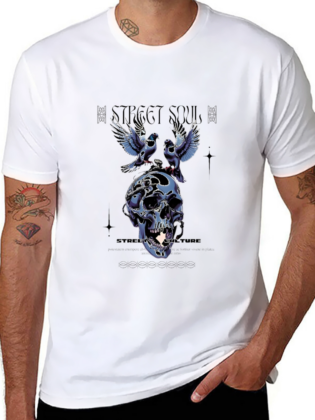 Street Souls Graphic Tee - Skull & Birds