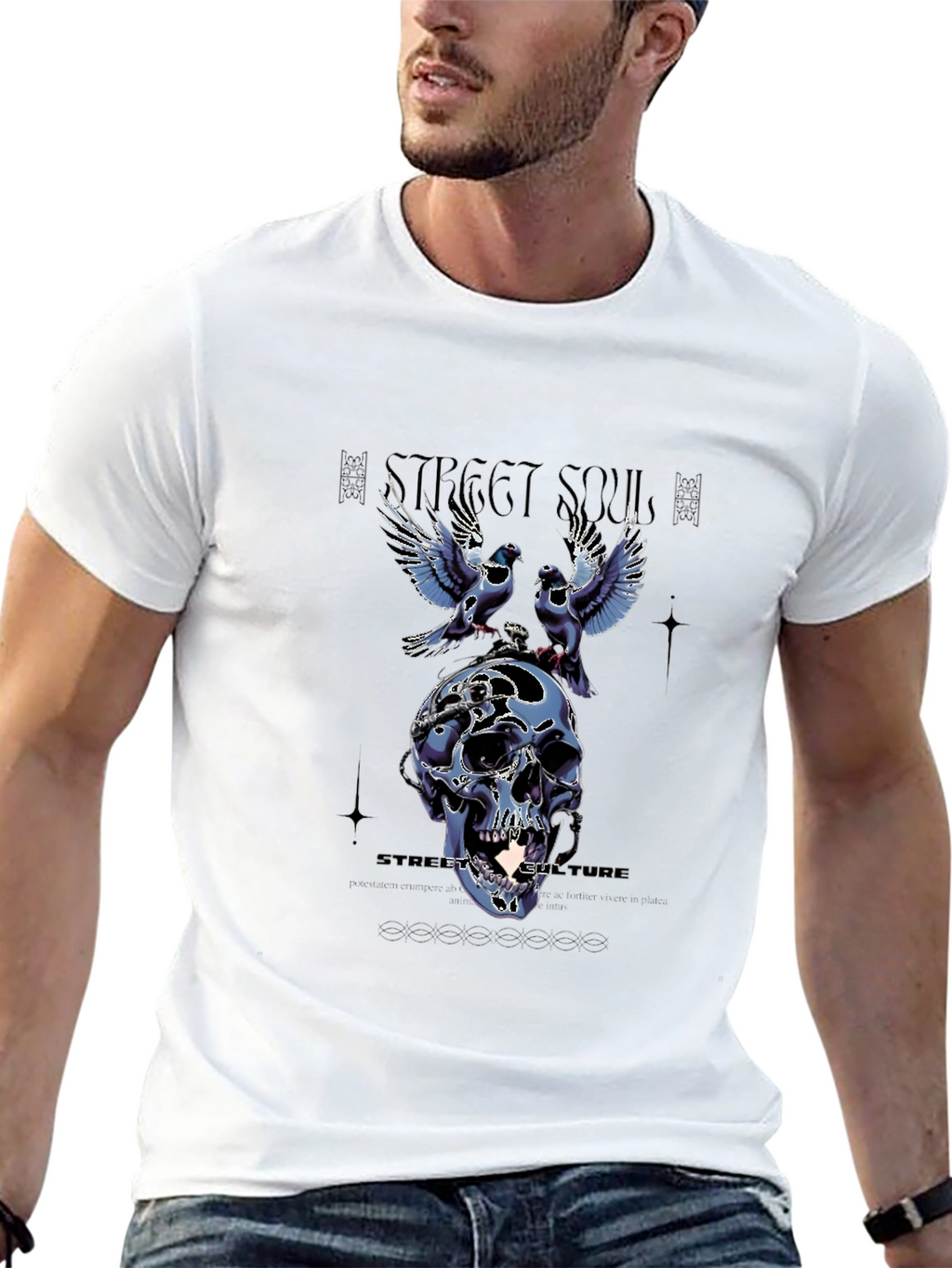 Street Souls Graphic Tee - Skull & Birds