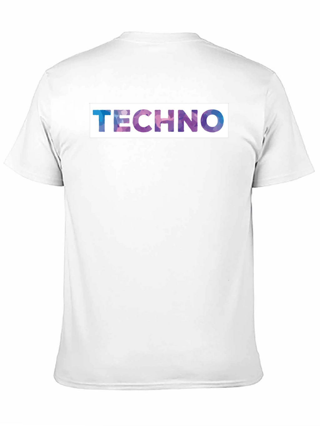 Techno Graphic Print Black T-Shirt