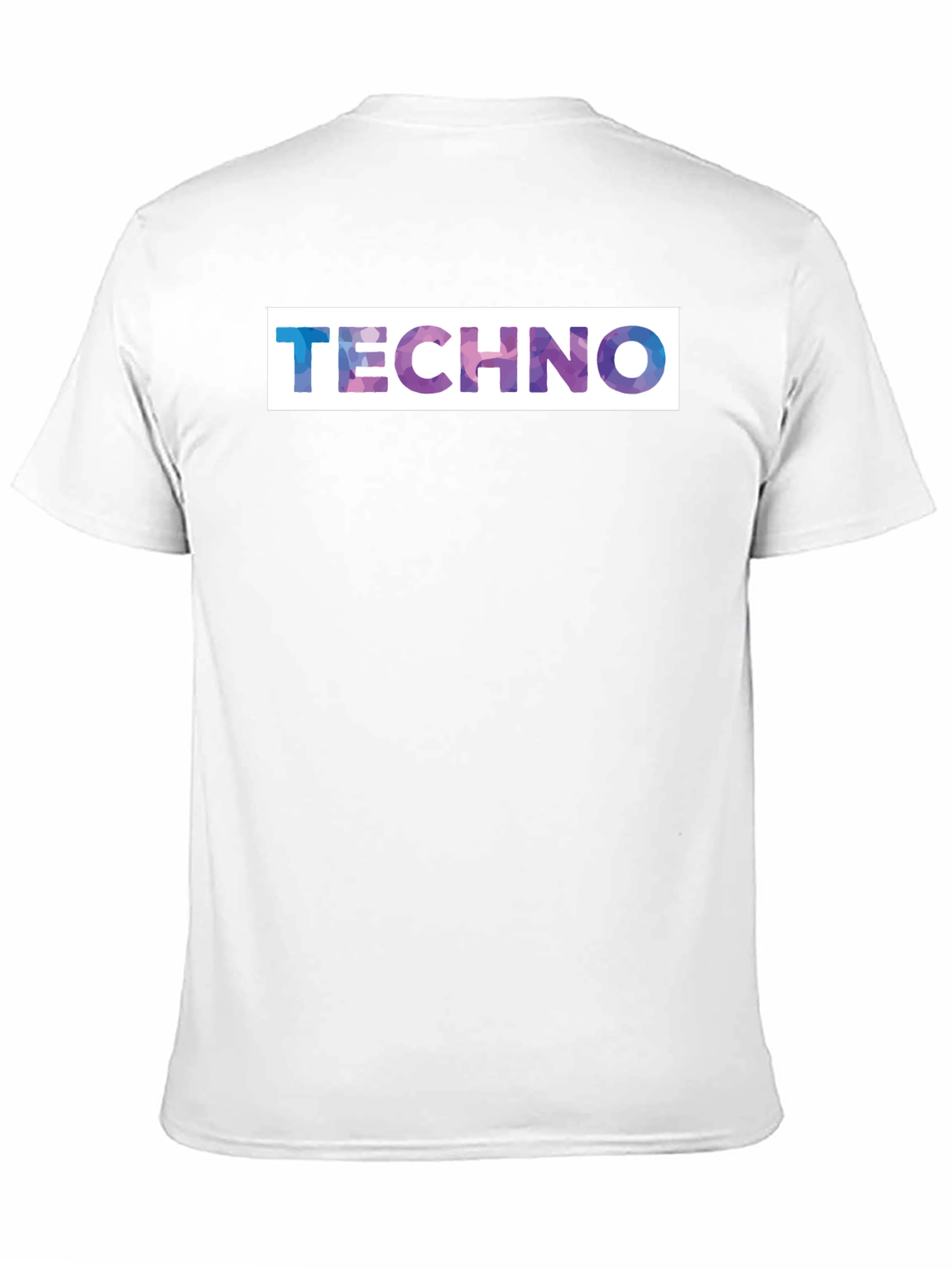 Techno Graphic Print Black T-Shirt
