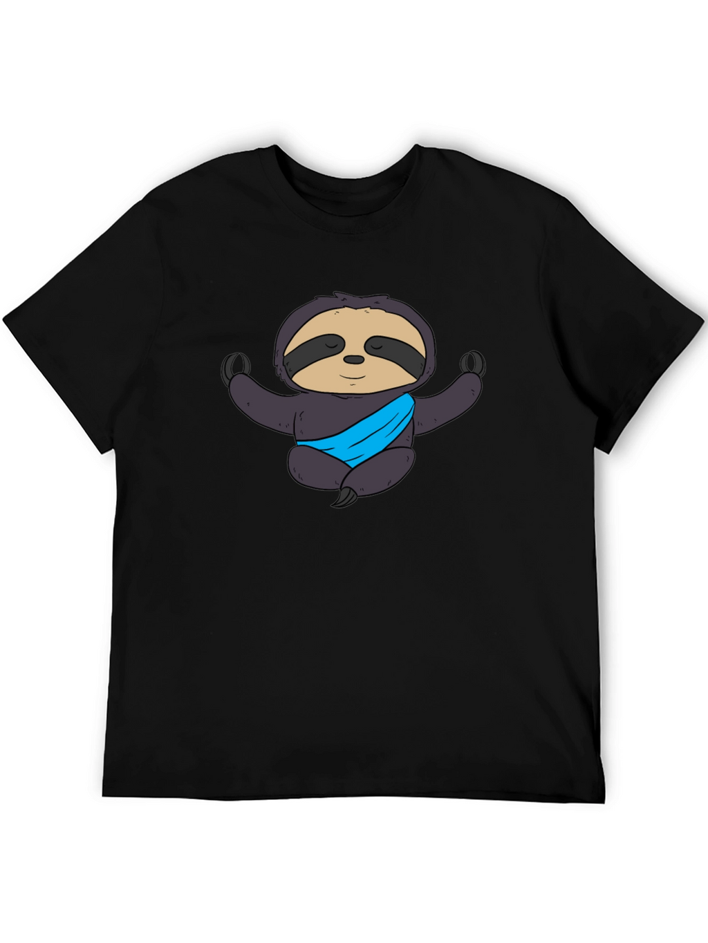 Yoga Sloth Graphic Tee - Meditating Comfort