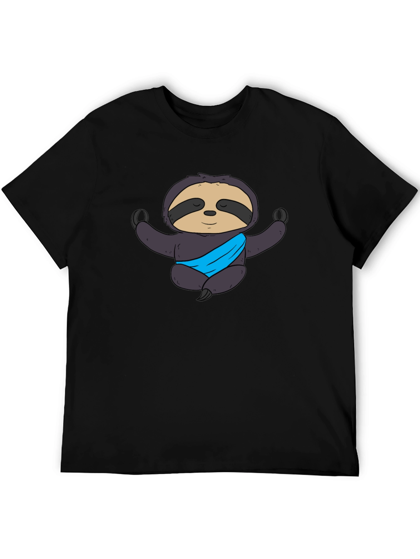 Yoga Sloth Graphic Tee - Meditating Comfort