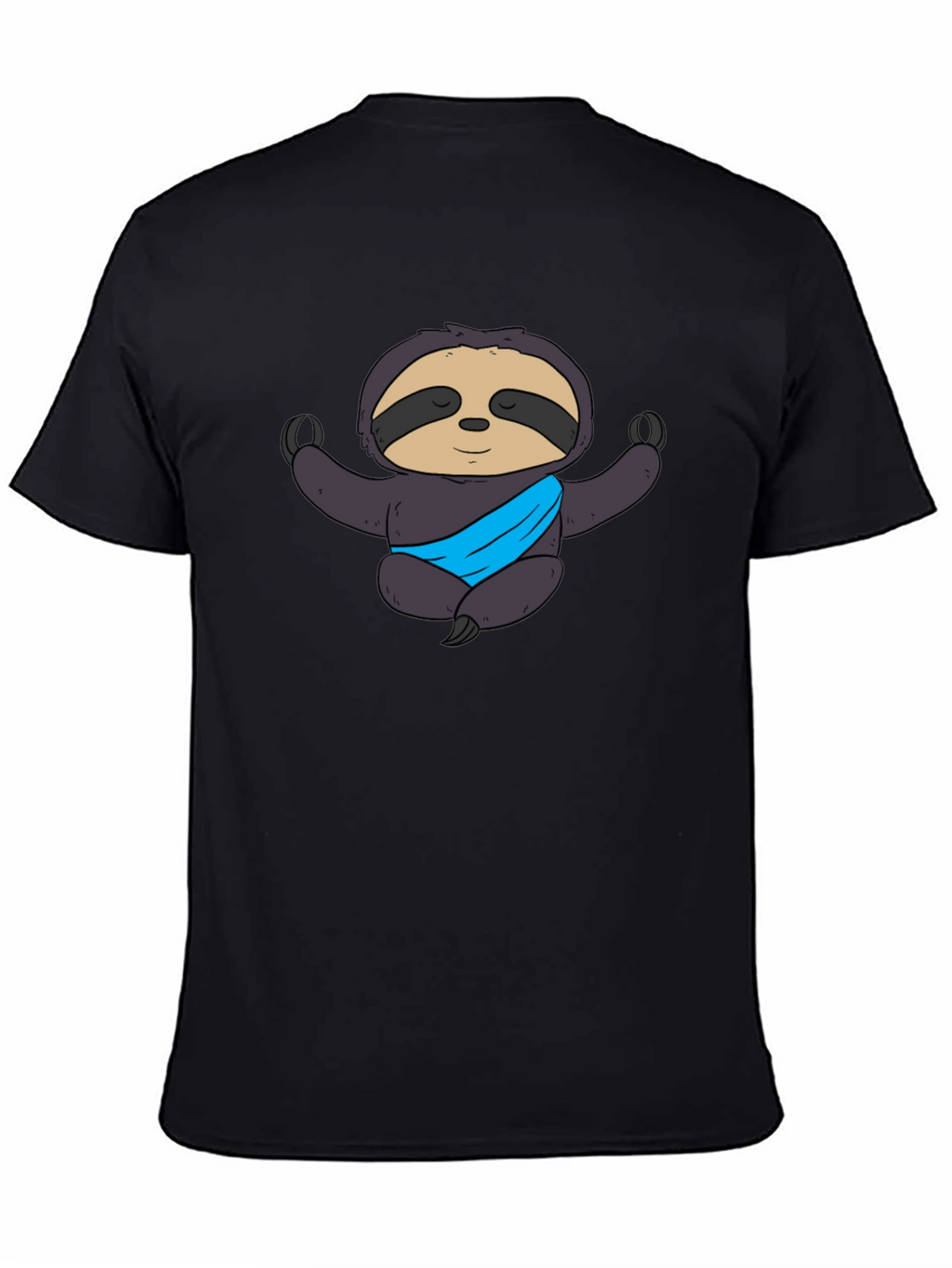 Yoga Sloth Graphic Tee - Meditating Comfort