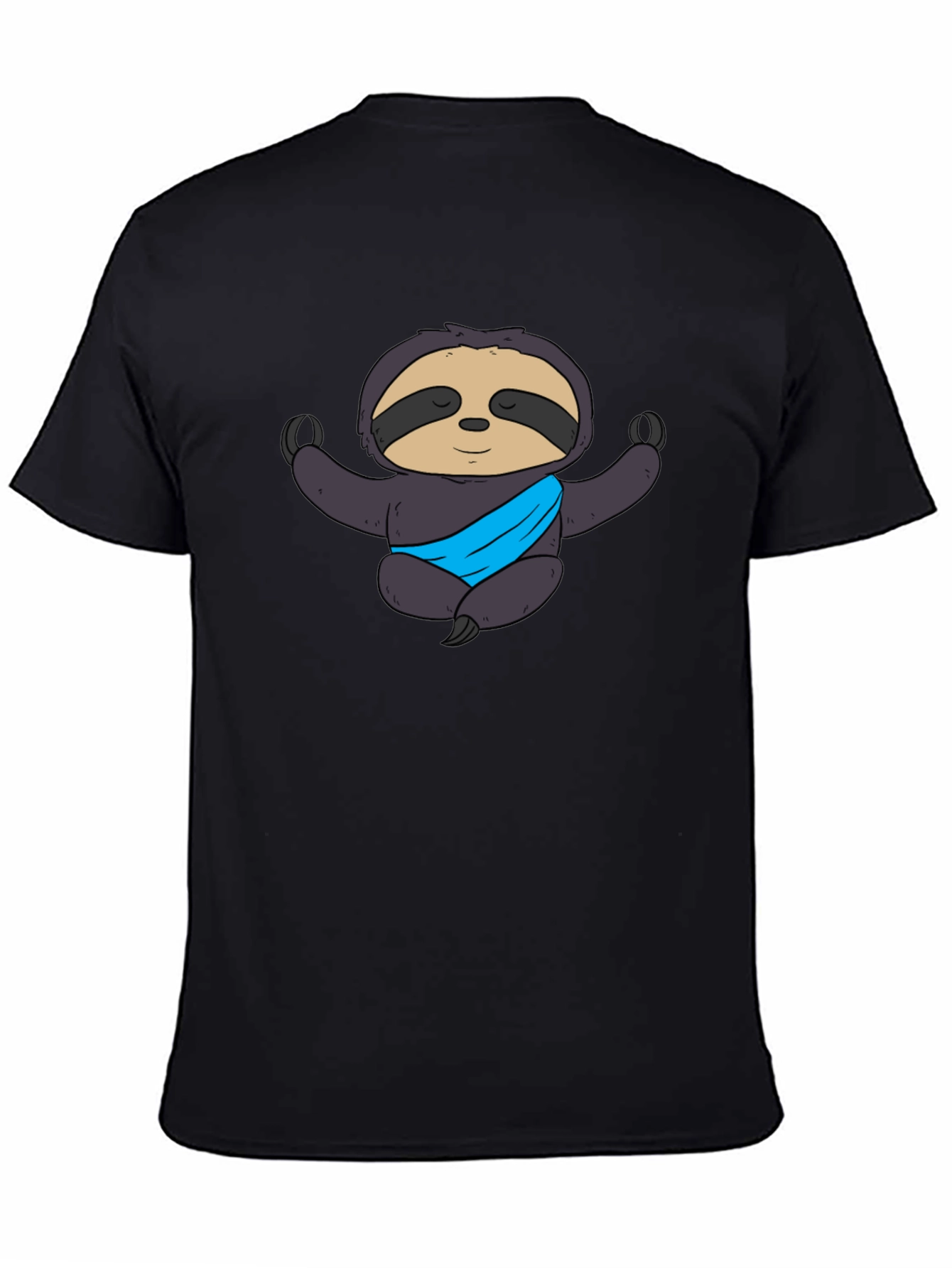 Yoga Sloth Graphic Tee - Meditating Comfort